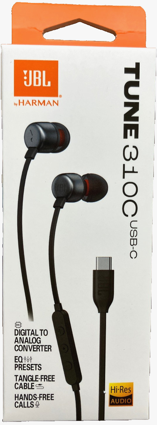 JBL Tune 310C USB-C In-Ear Wired Headphones