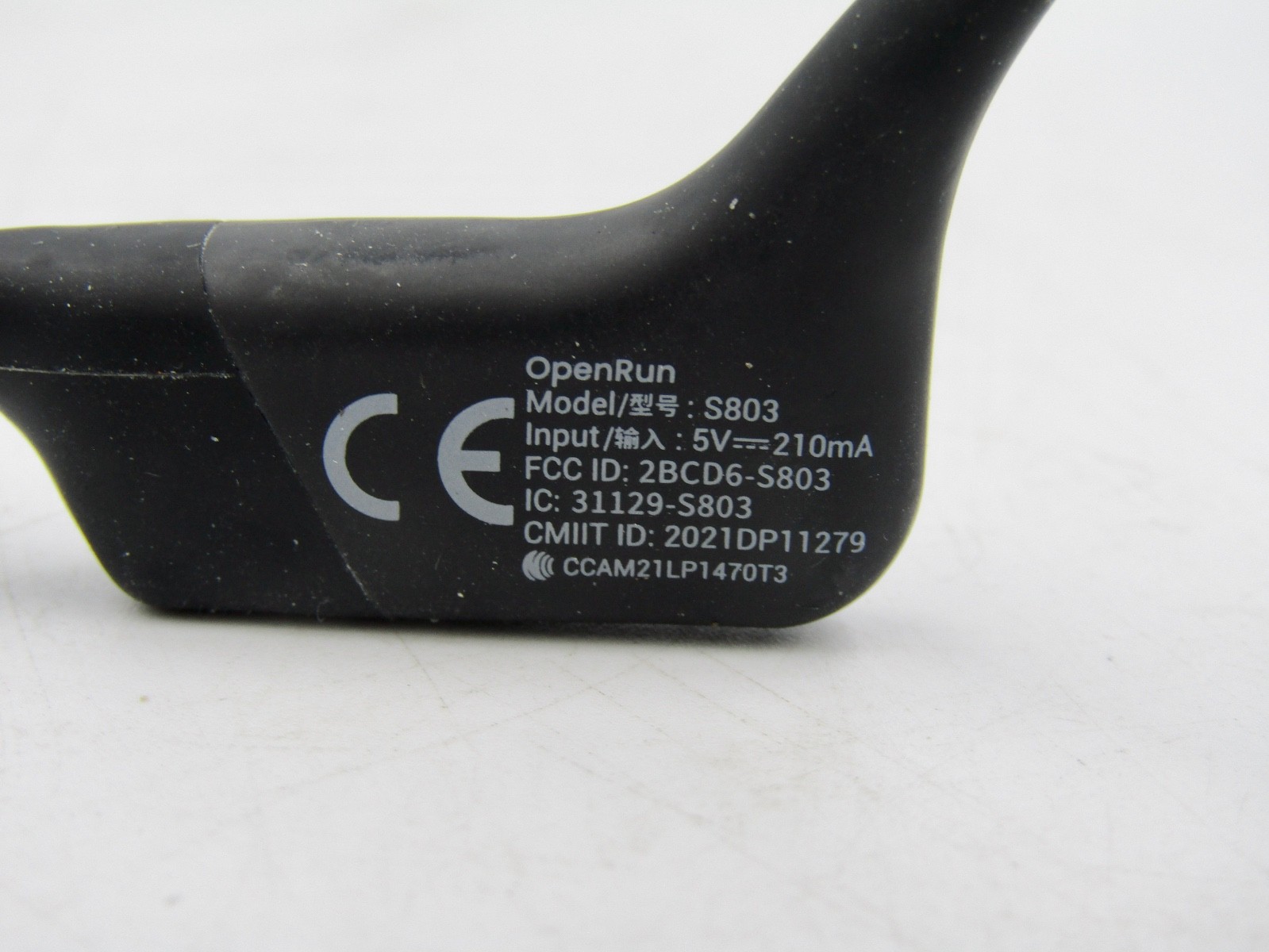 Shokz S803 OpenRun Bone Conduction Open-Ear Endurance Headphones, Black – USED