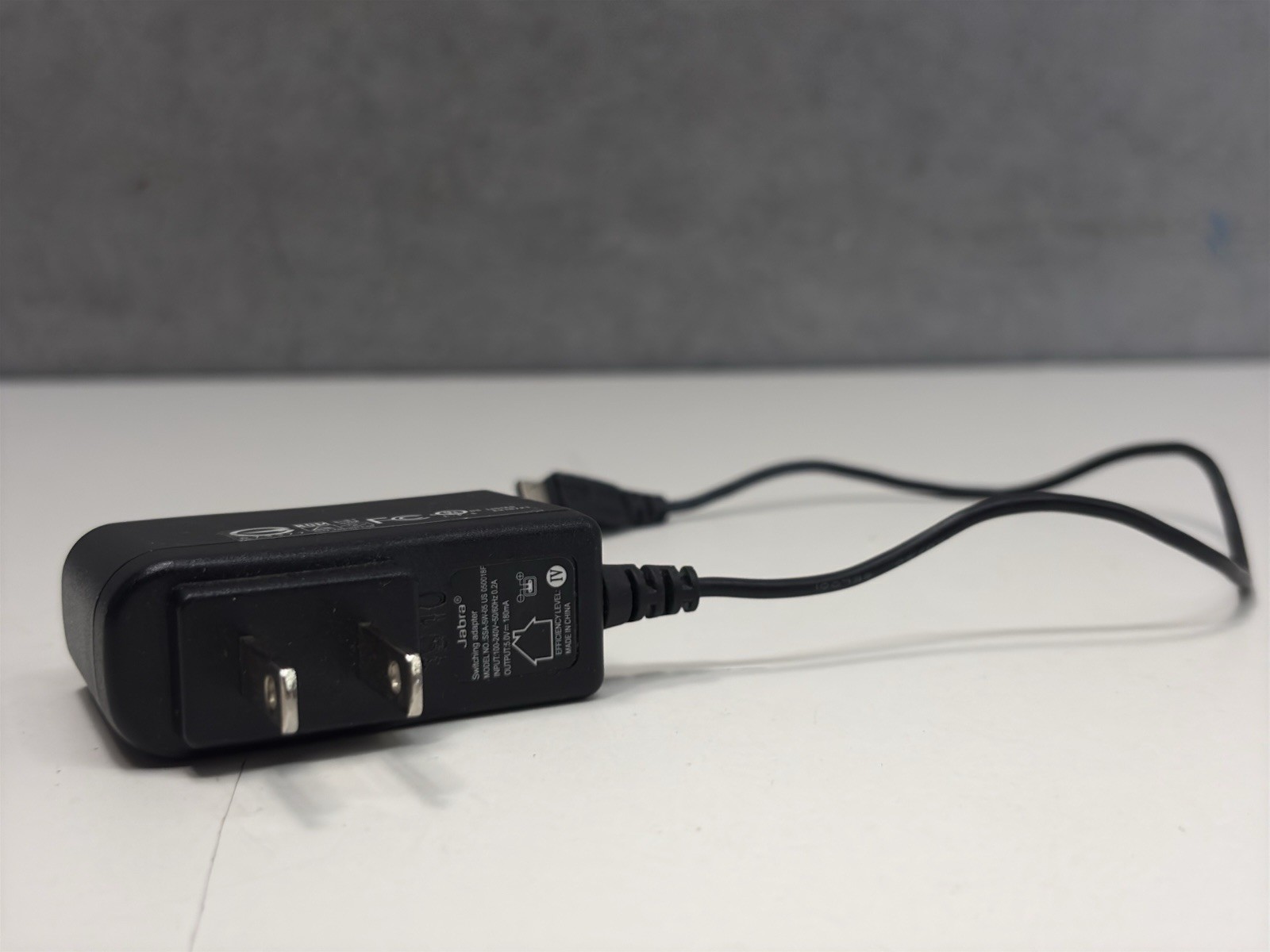 Genuine Jabra AC Adapter Micro-USB Wall Charger 5V 600mA