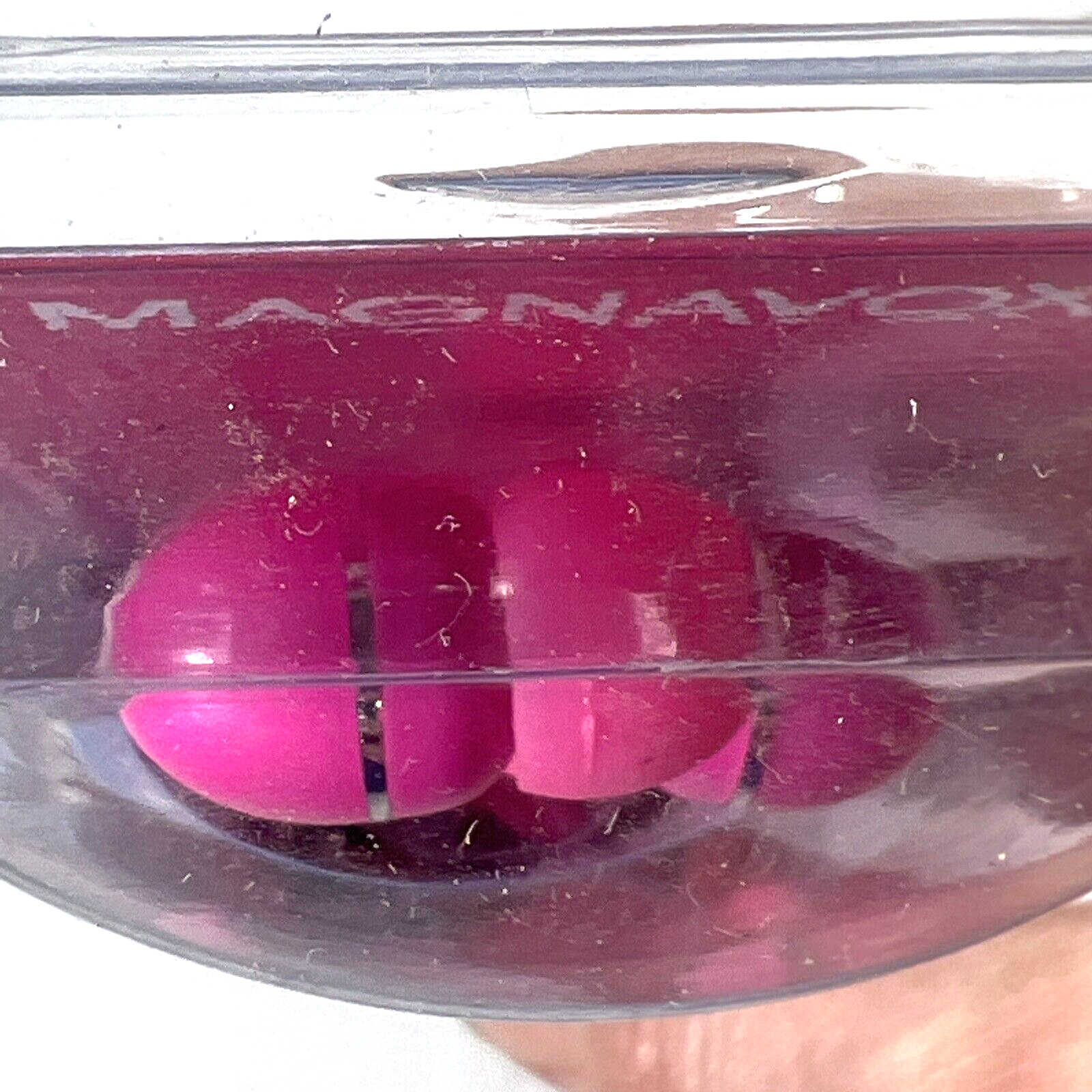 Magnavox Shuffle In Ear Headphones Clear Bass 8.6mm Pink Earbuds Mic & Remote