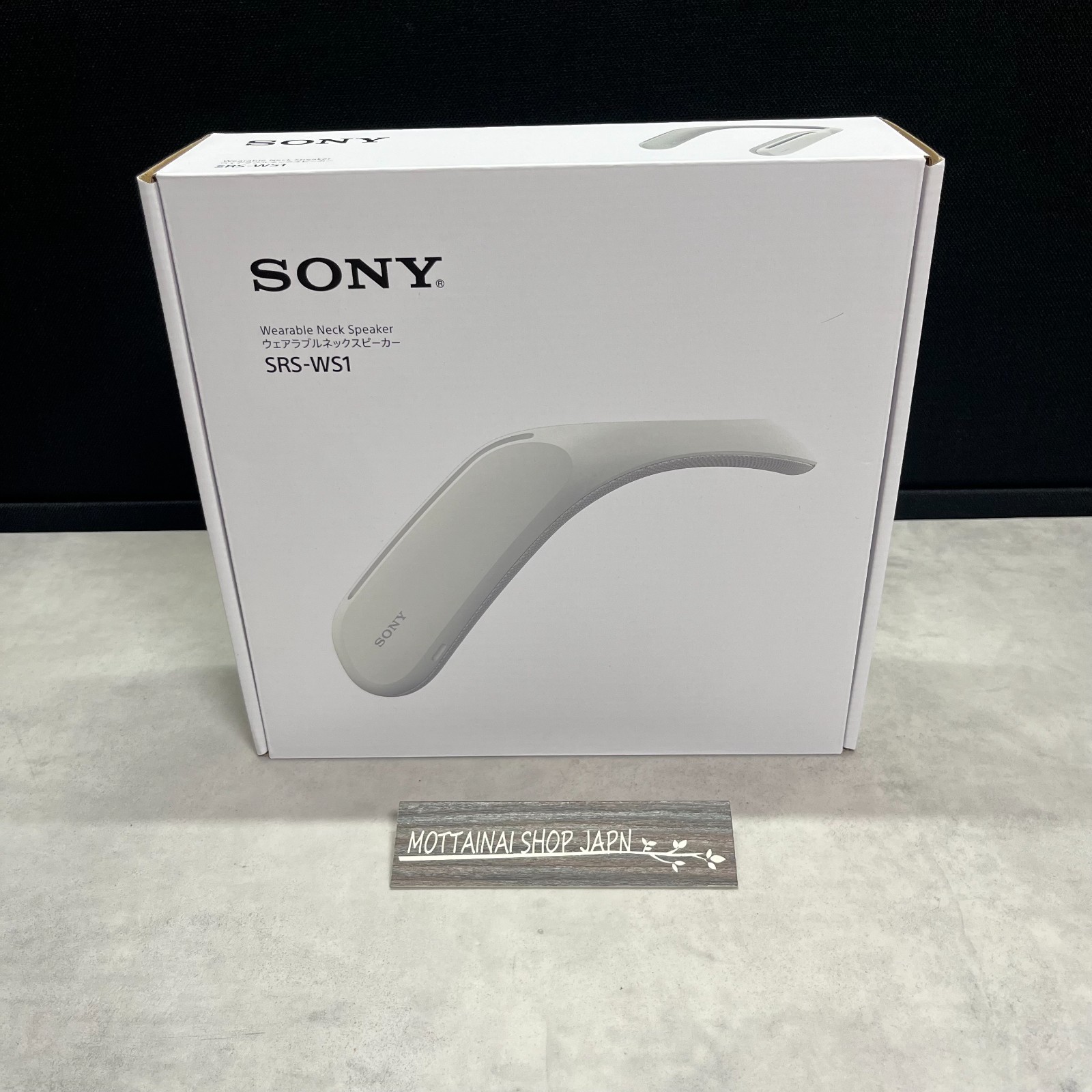 SONY Japan Wearable Neck Speaker SRS-WS1 for TV Game Movie with Vibration New!!