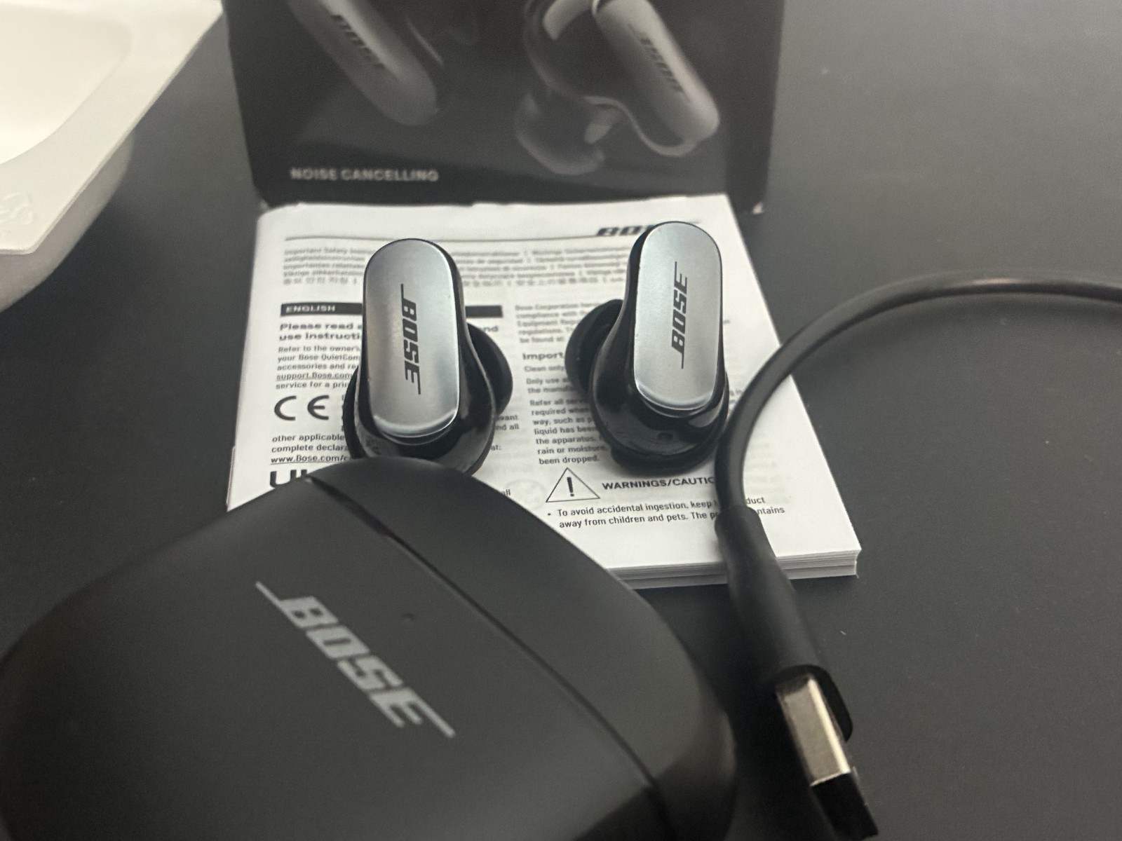 Bose QuietComfort Ultra Bluetooth Wireless Earbuds – Black – In Retail Box