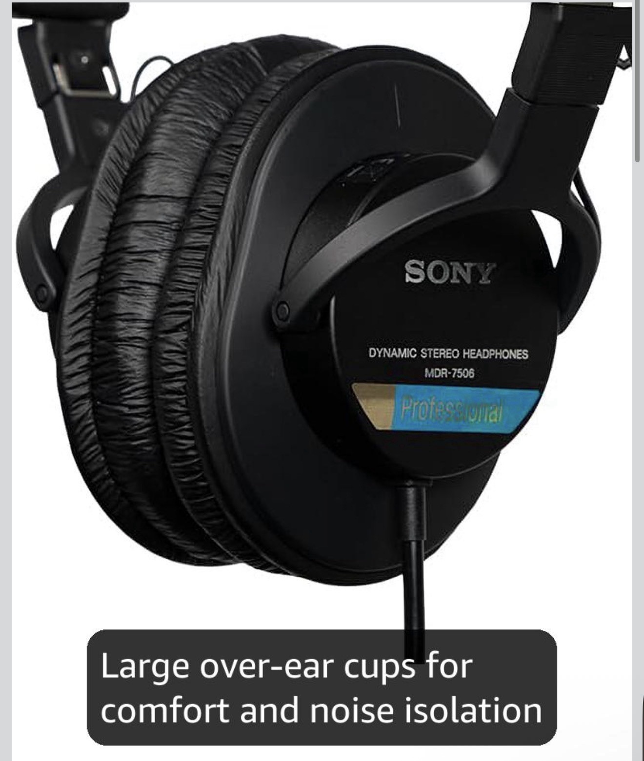 SONY MDR-7506 Stereo Headphones 3.5mm 230g Closed Dynamic Wired