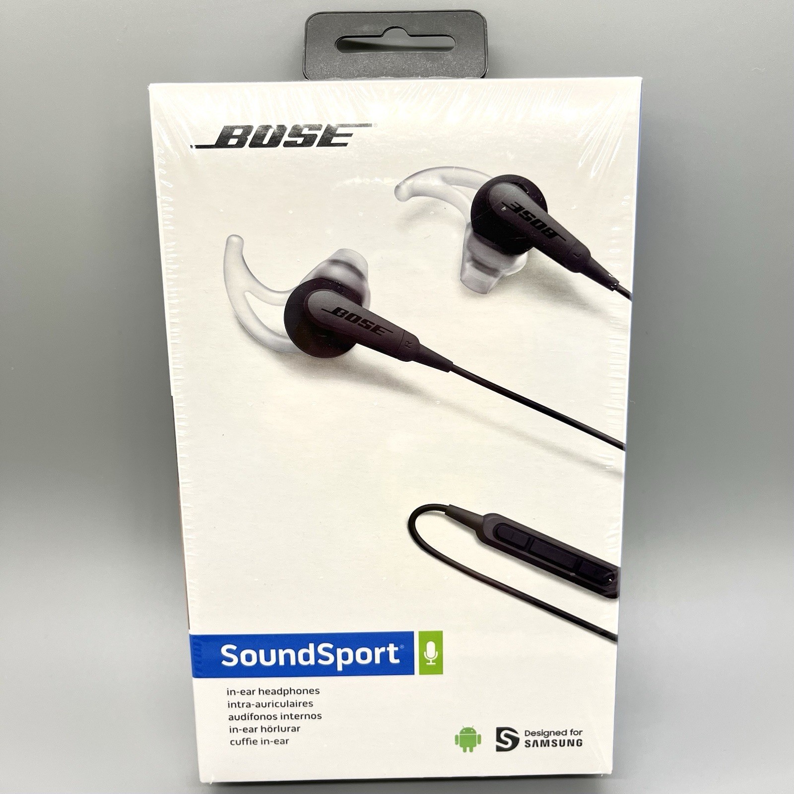 BOSE SoundSport IE in-ear Headphones Charcoal Black 741776-0070 – For Samsung