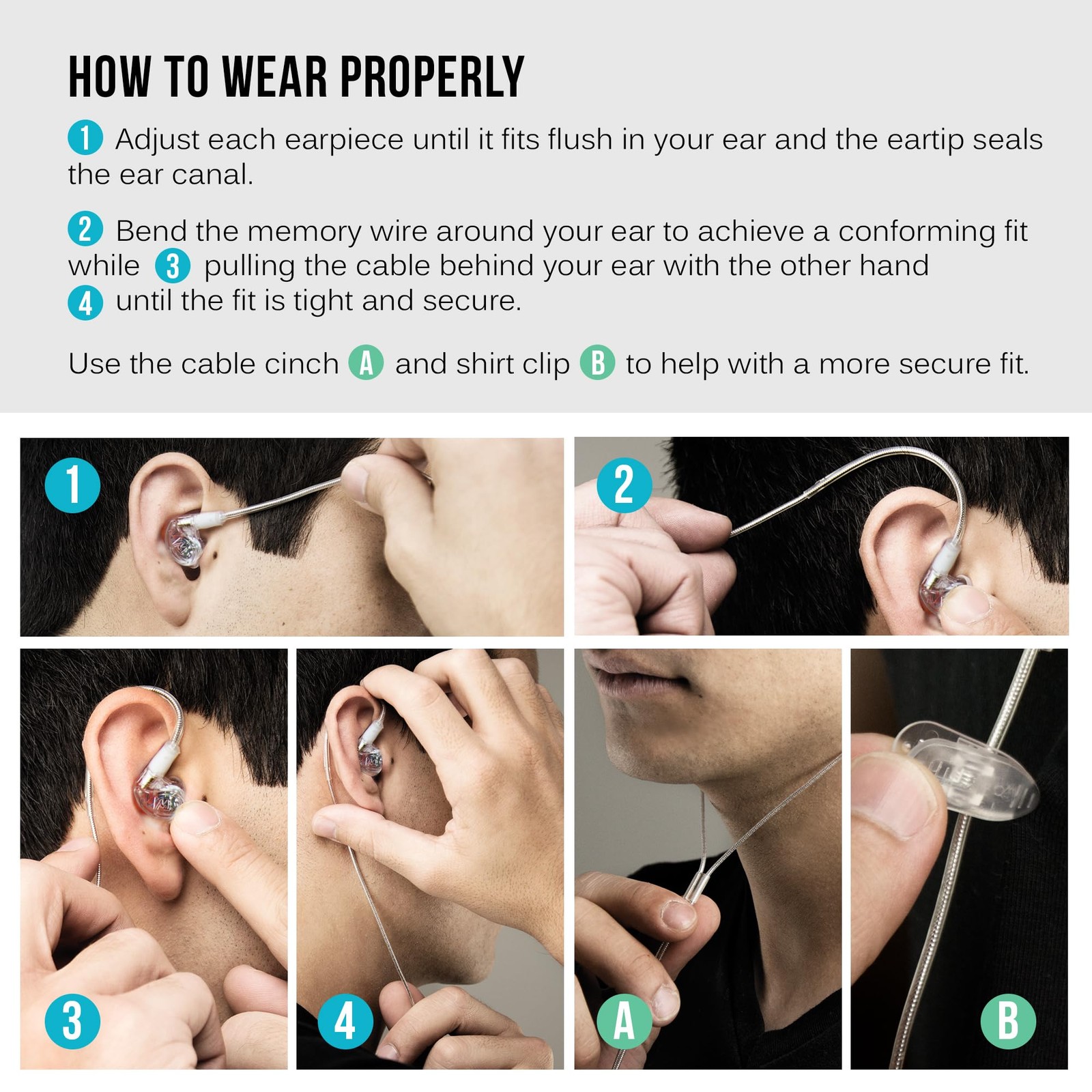 M6 Pro 2Nd Gen In Ear Monitors Noise Isolating Headphones With Microphone