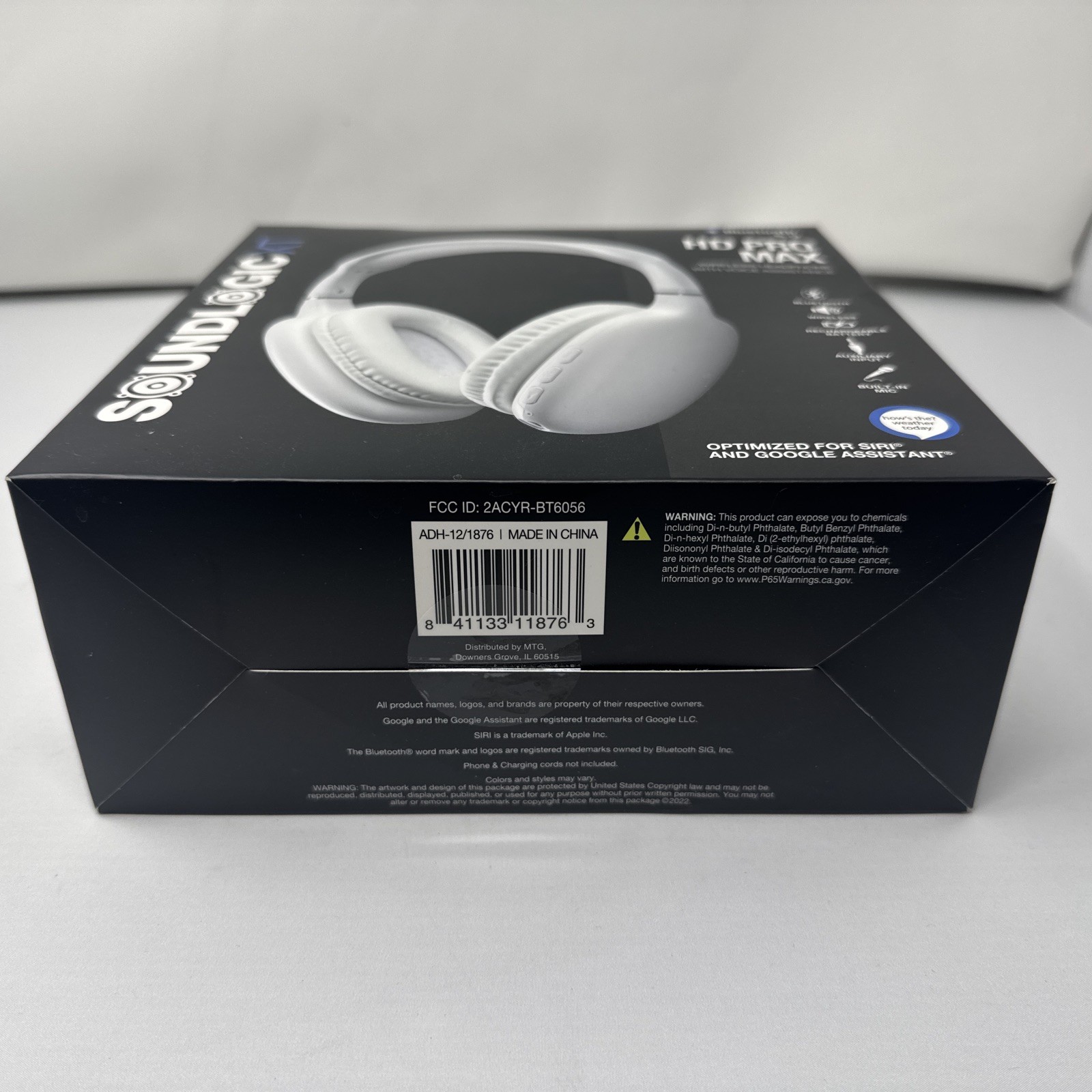 Soundlogic XT HD PRO MAX Wireless Headphone With Voice Assistance White