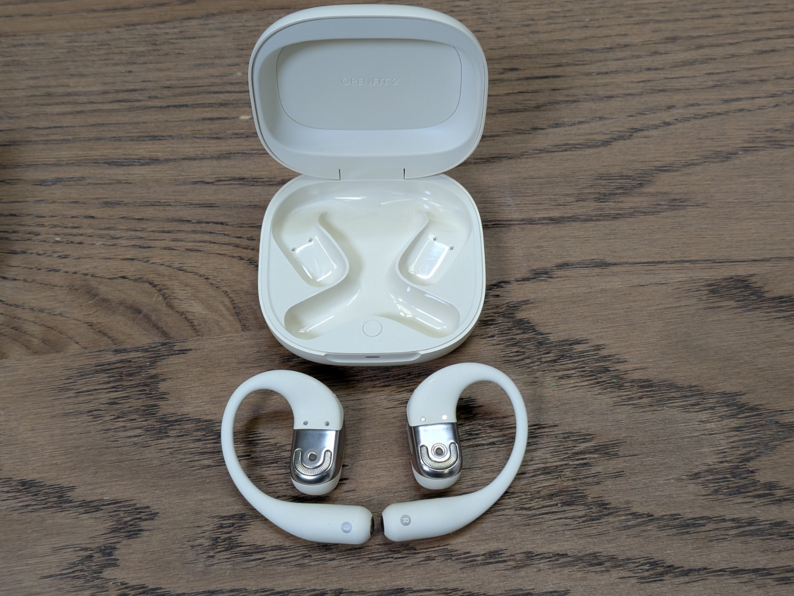 Shokz OpenFit 2 Wireless Open-Ear Earphones – Biege (T920 ) Great Condition