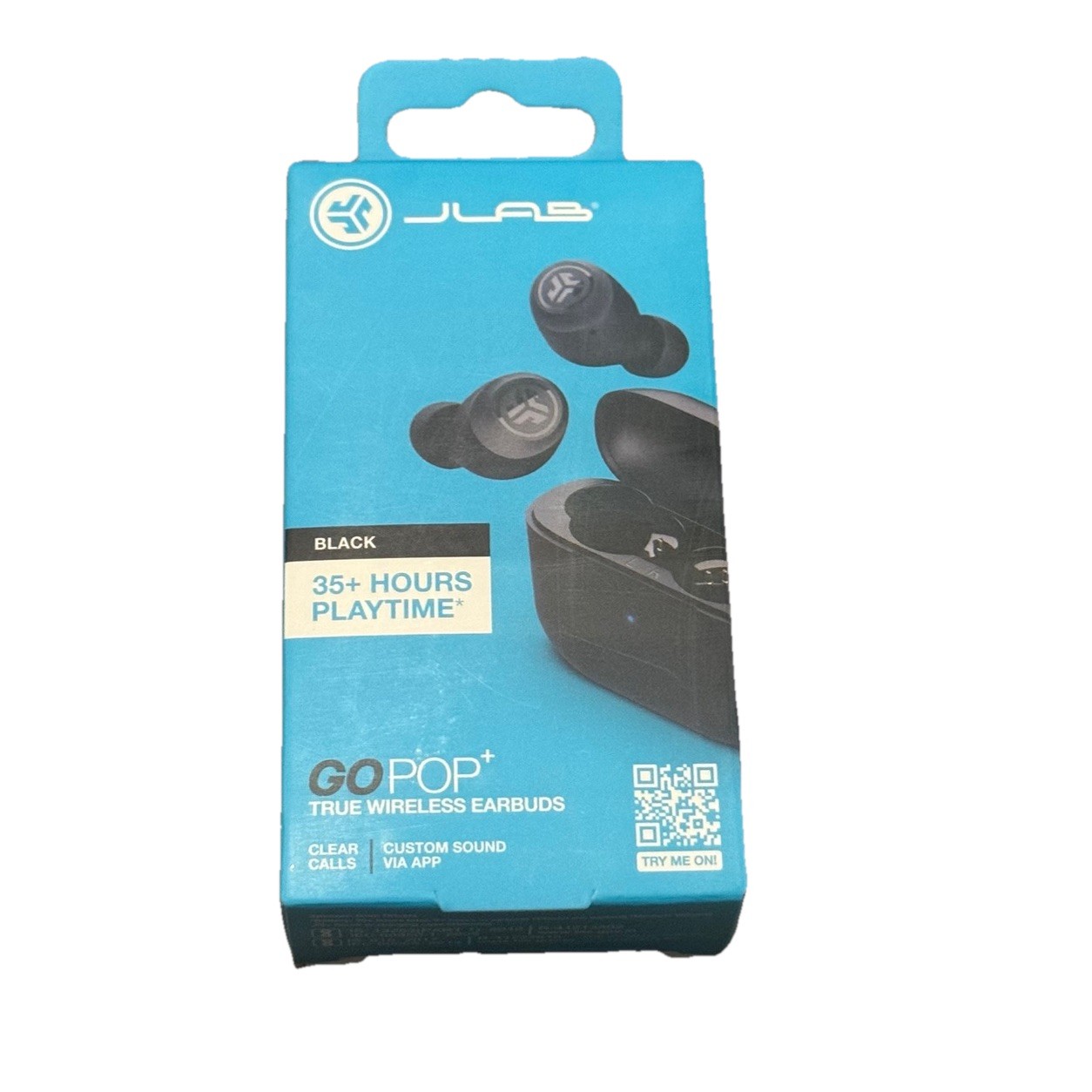 JLab – GO Air POP True Wireless In-Ear Headphones – Black Sealed Box