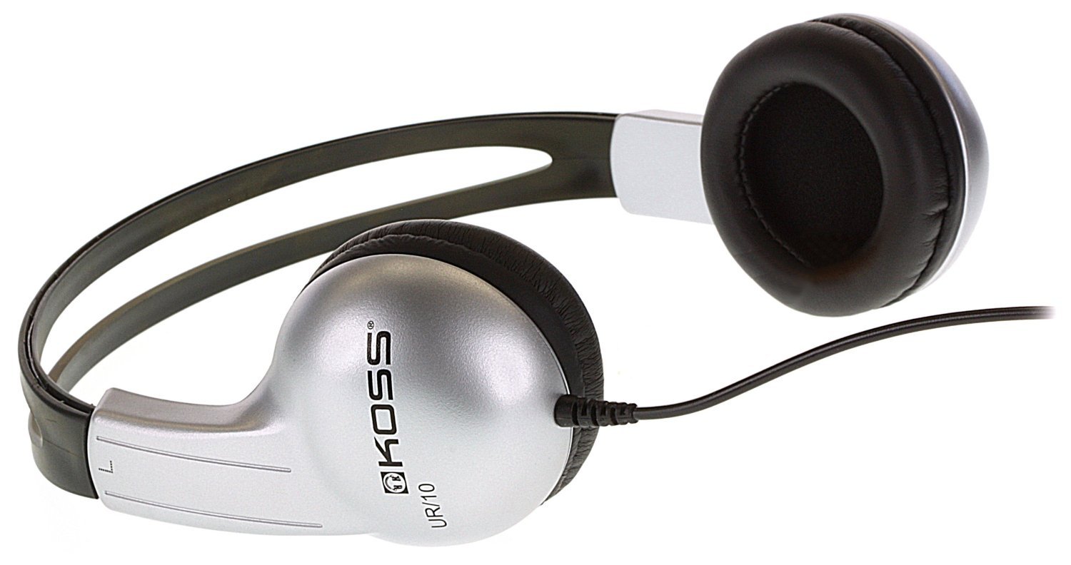 Lot of 100 Koss UR-10 Closed Ear Adjustable Stereo Headphones