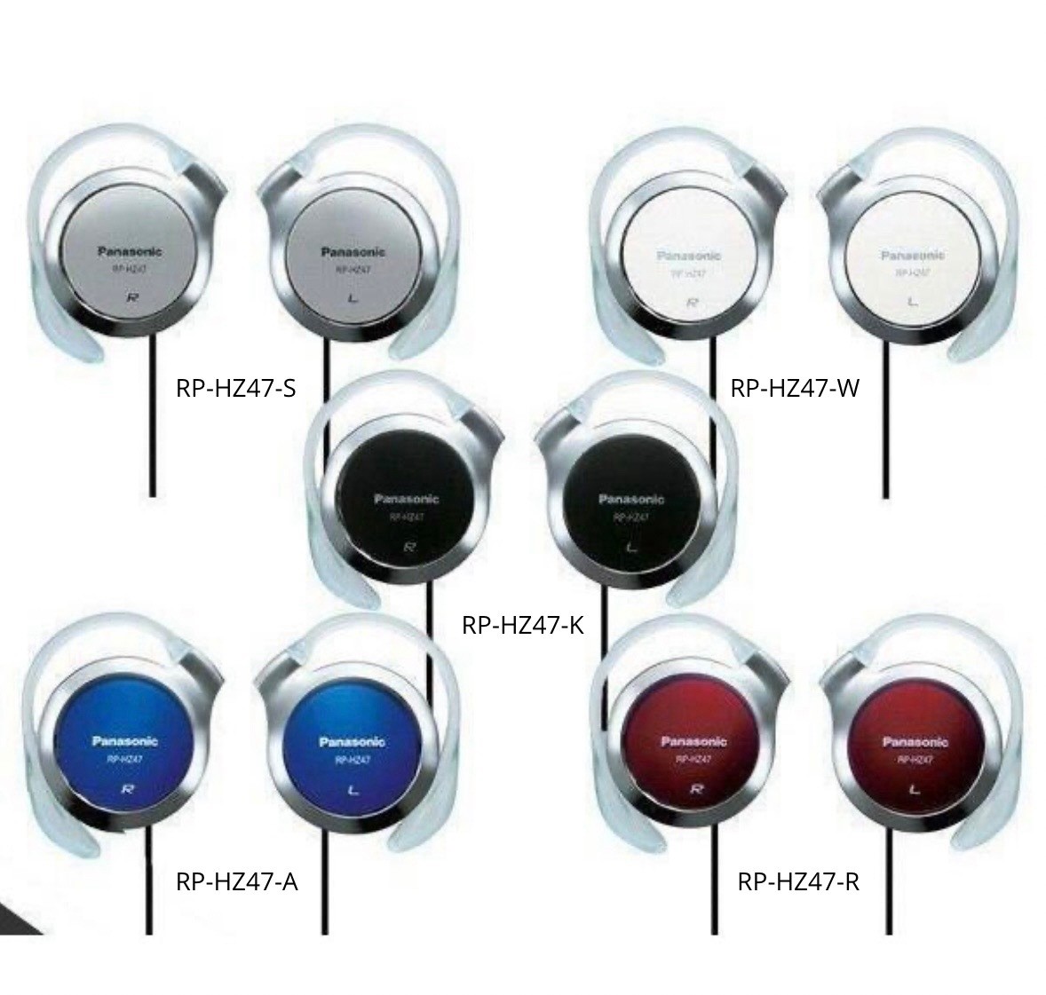 Panasonic RP-HZ47 Open-Ear Ear-Hook Headphones Wired | Made in Japan | New