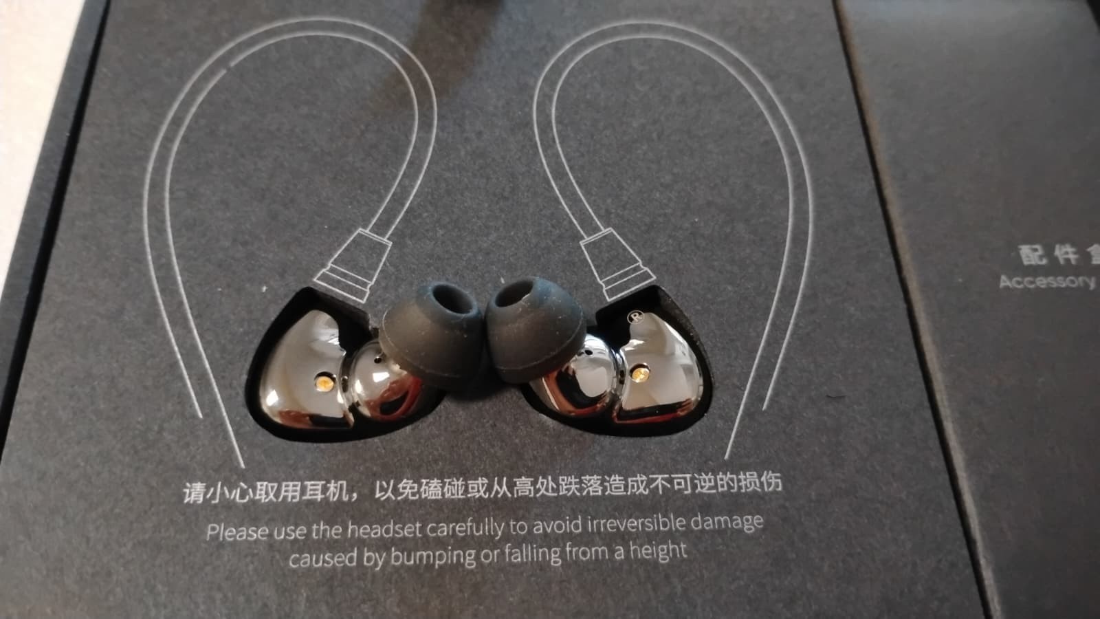 Ambition HiFi IEM Wired Earbuds 20–40kHz Studio Headphones w/Mic TONEMAY