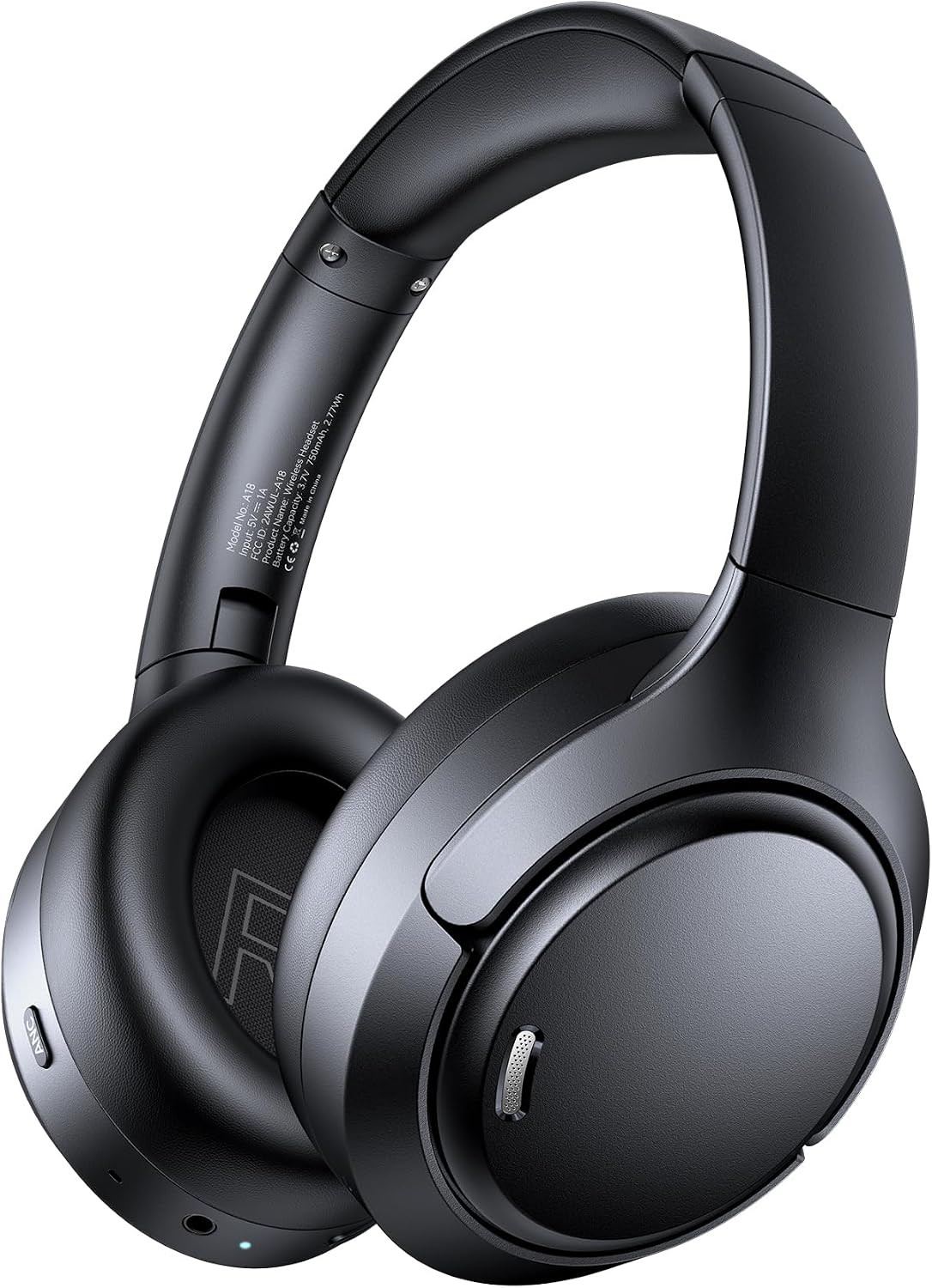 Hybrid Active Noise Cancelling Bluetooth 6.0 Headphones 120H Long Playtime, 6 EN