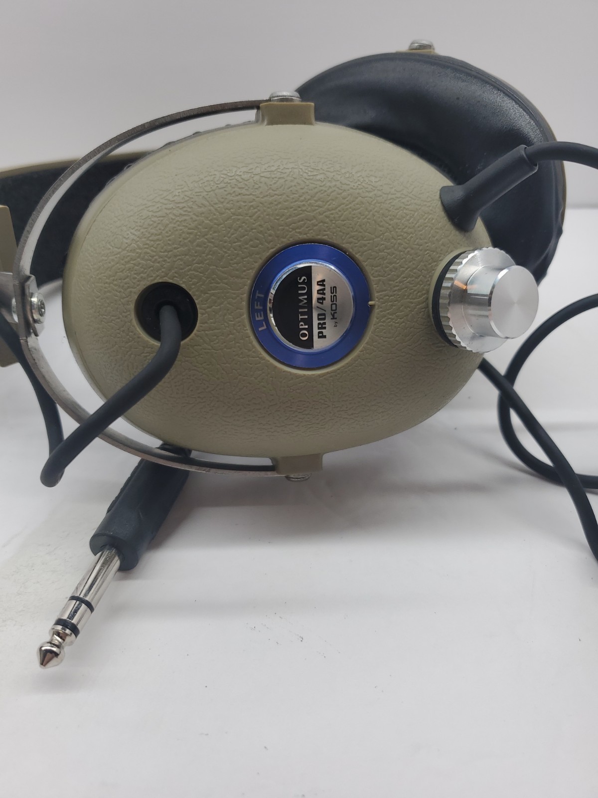Koss Optimus PRO4AA Headband Headphones – Beige Untested For Parts/Display