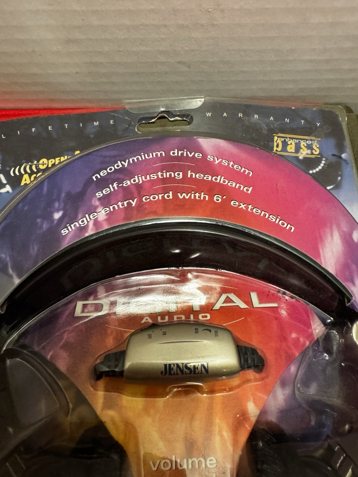 Jensen JF40 Wired Open Air Headphones 40mm Neodymium Volume Mute NOS Sealed