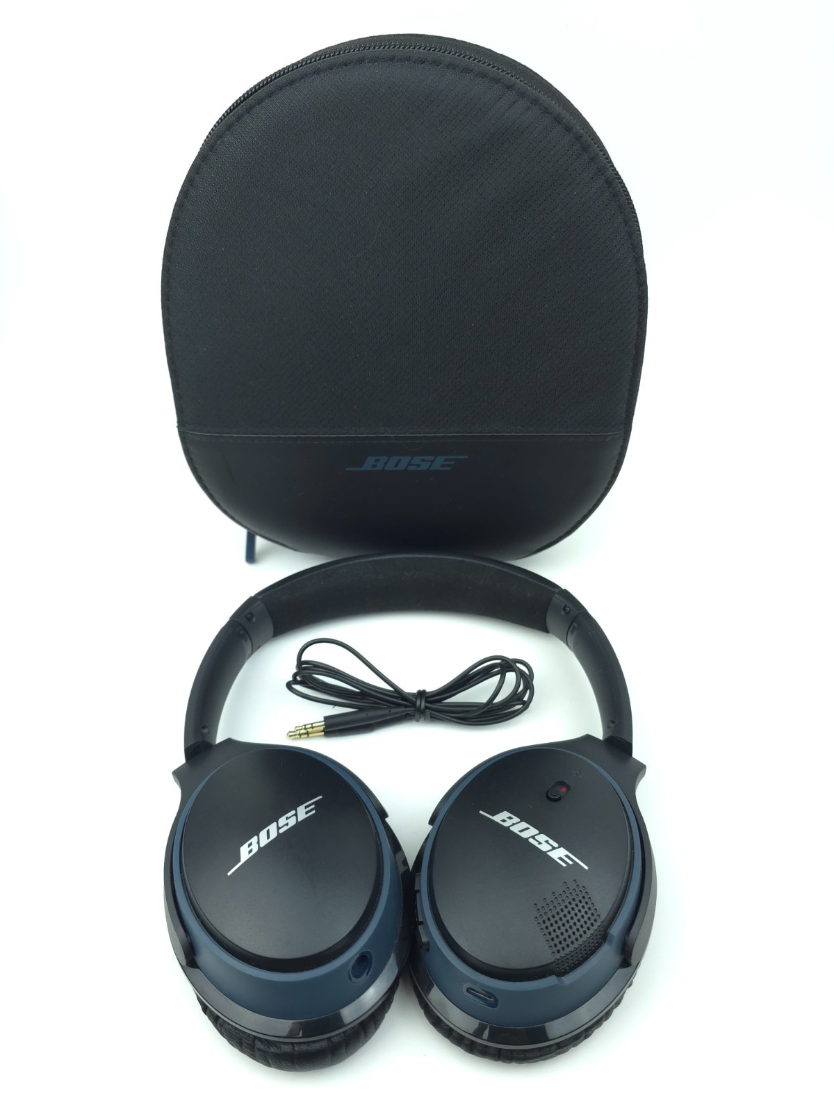 Bose Blue / Black SoundLink Around Ear Wireless Headphones II BA2 *CLEAN* EUC