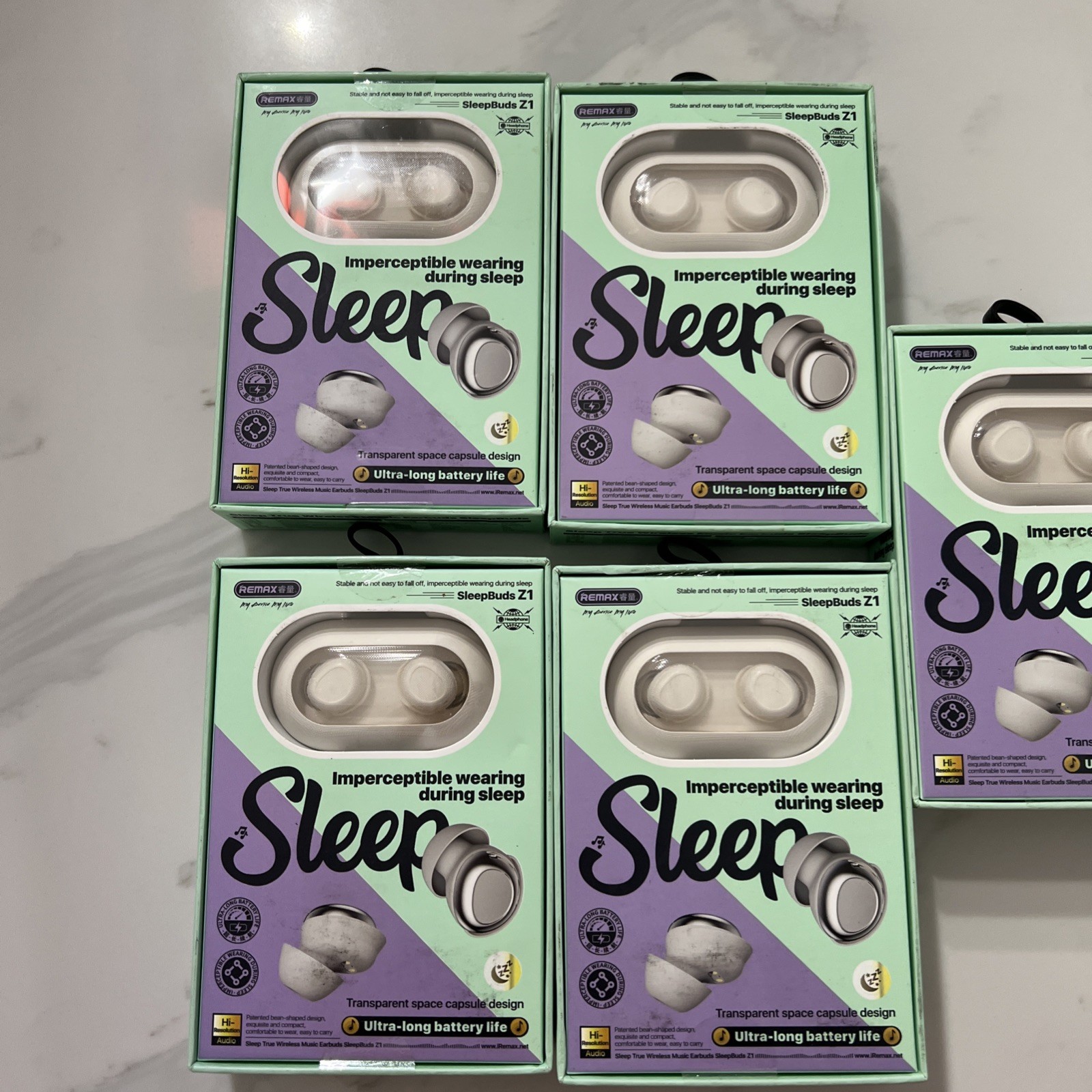 5 REMAX SLEEPBUDS Z1 TRUE WIRELESS BLUETOOTH 5.4 Music Earphones Black