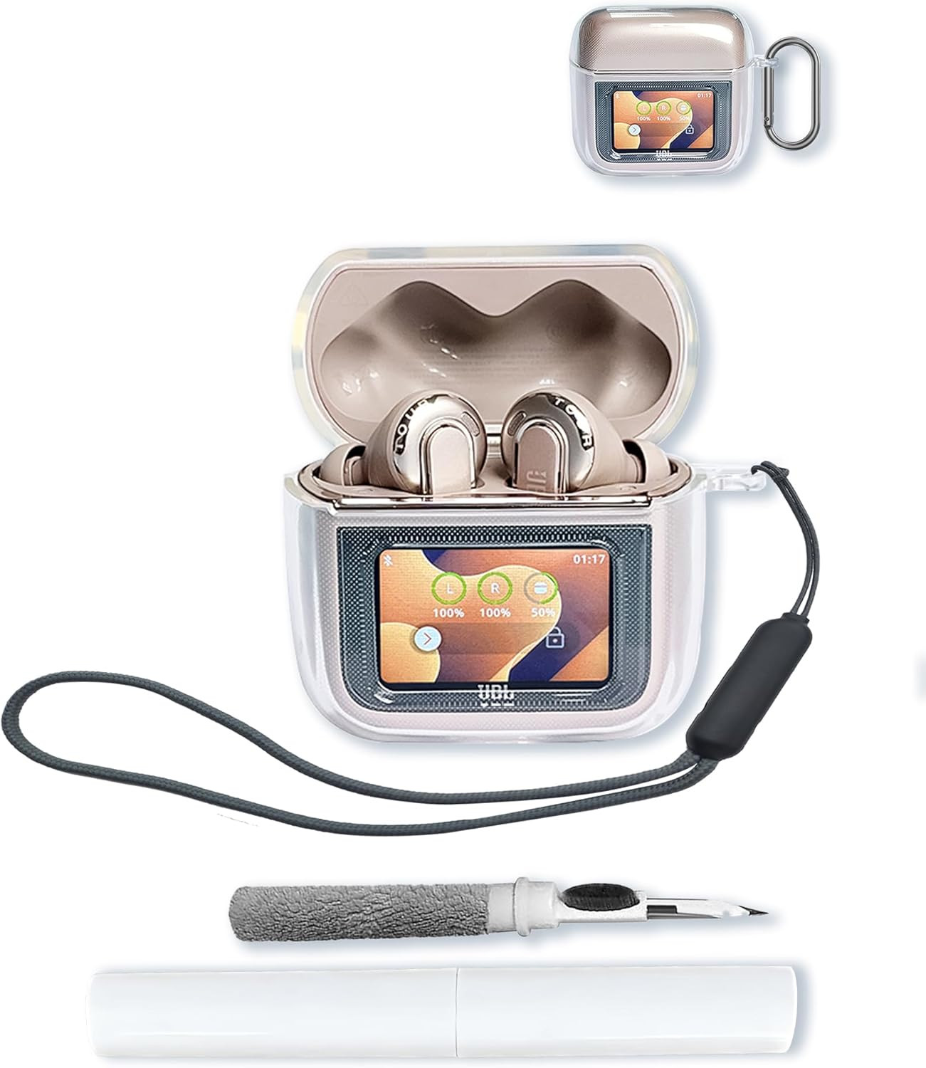 Case for JBL Tour PRO 3 Earbuds,Soft Protective,Shockproof, High Transparency T