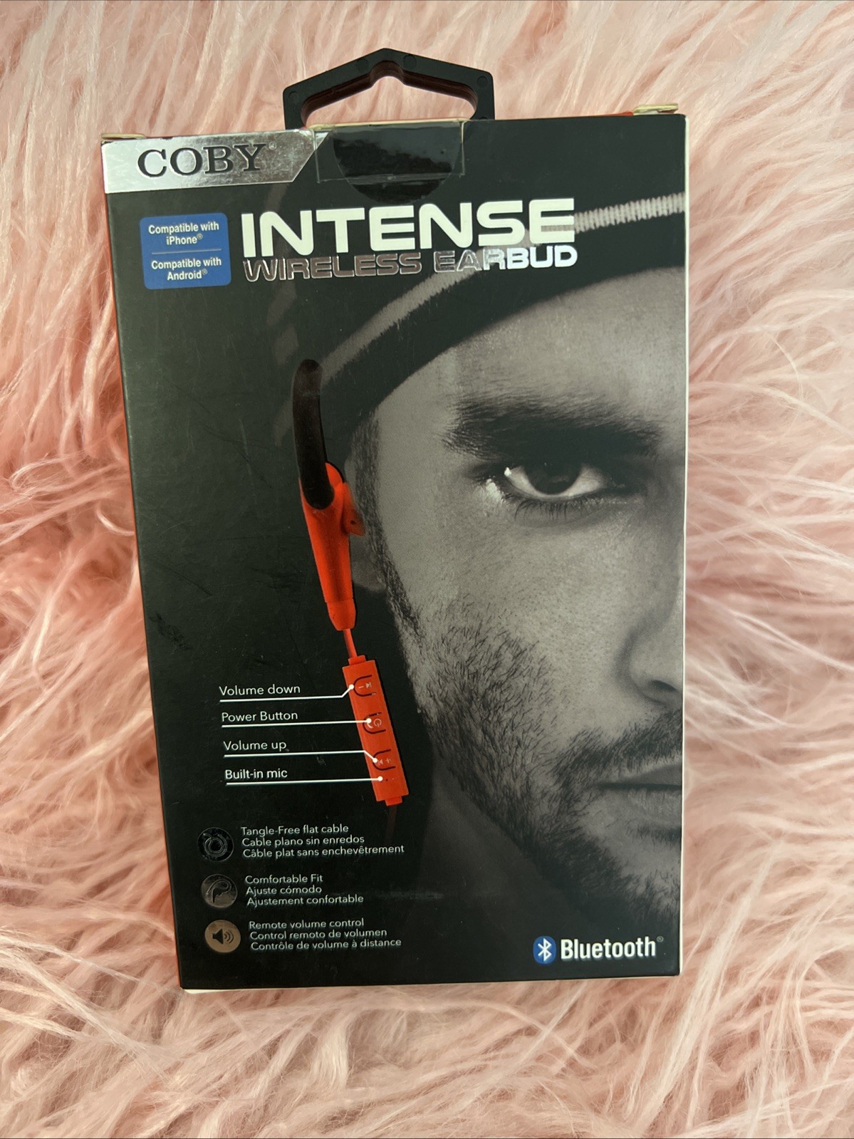 COBY INTENSE WIRELESS EARBUDS BLUETOOTH SPORTS EARBUD SWEAT RESISTANT WITH MIC