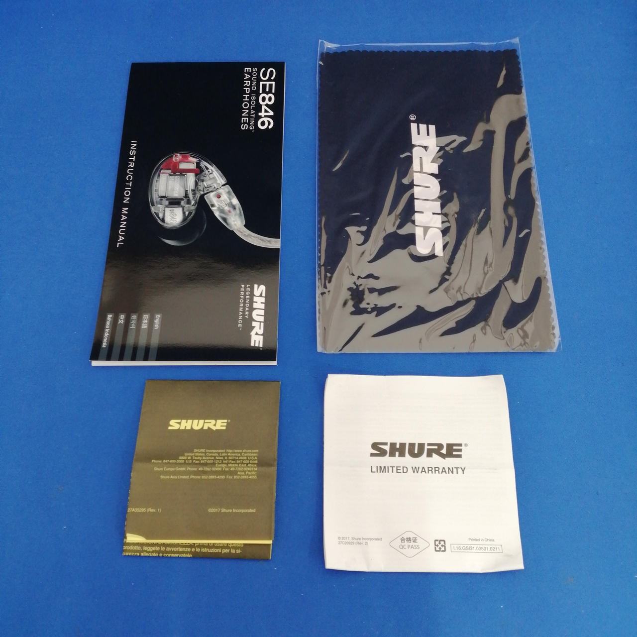 Shure SE846-BNZ-A Earphones, Canal, MMCX, 15Hz-20kHz