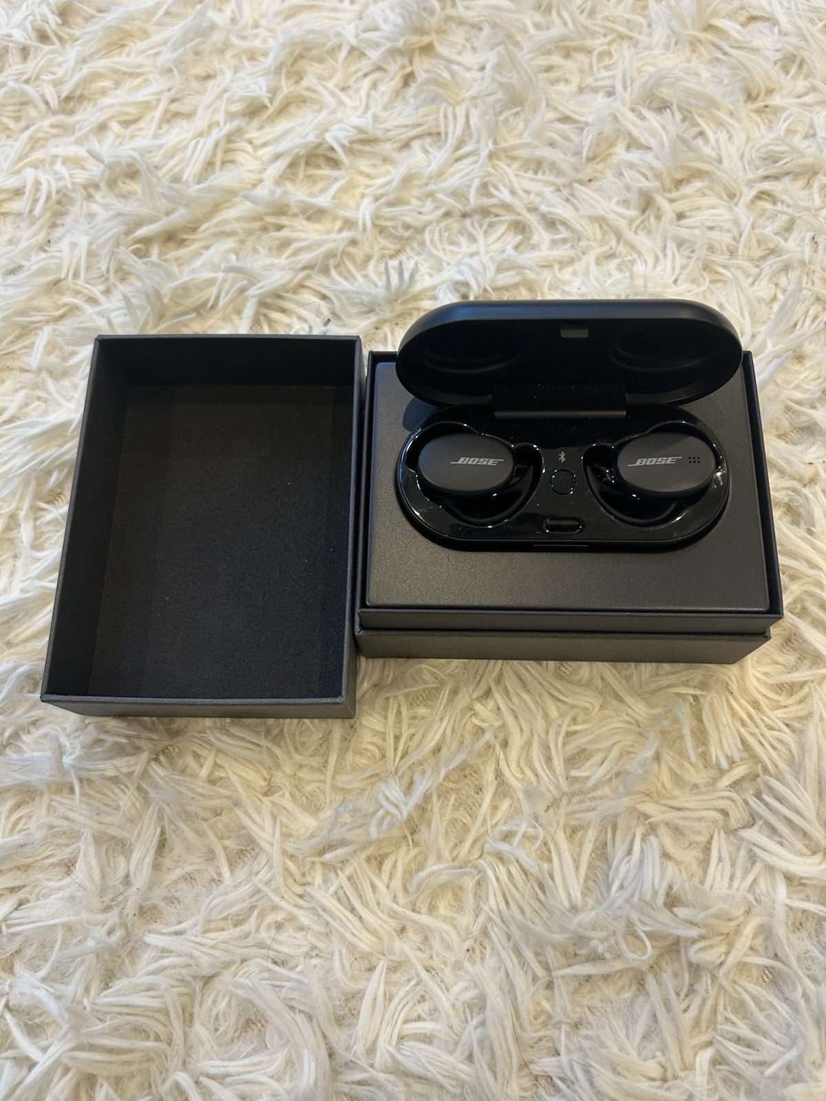 Bose Sports Earbuds Black, Wireless Bluetooth with Charging Case