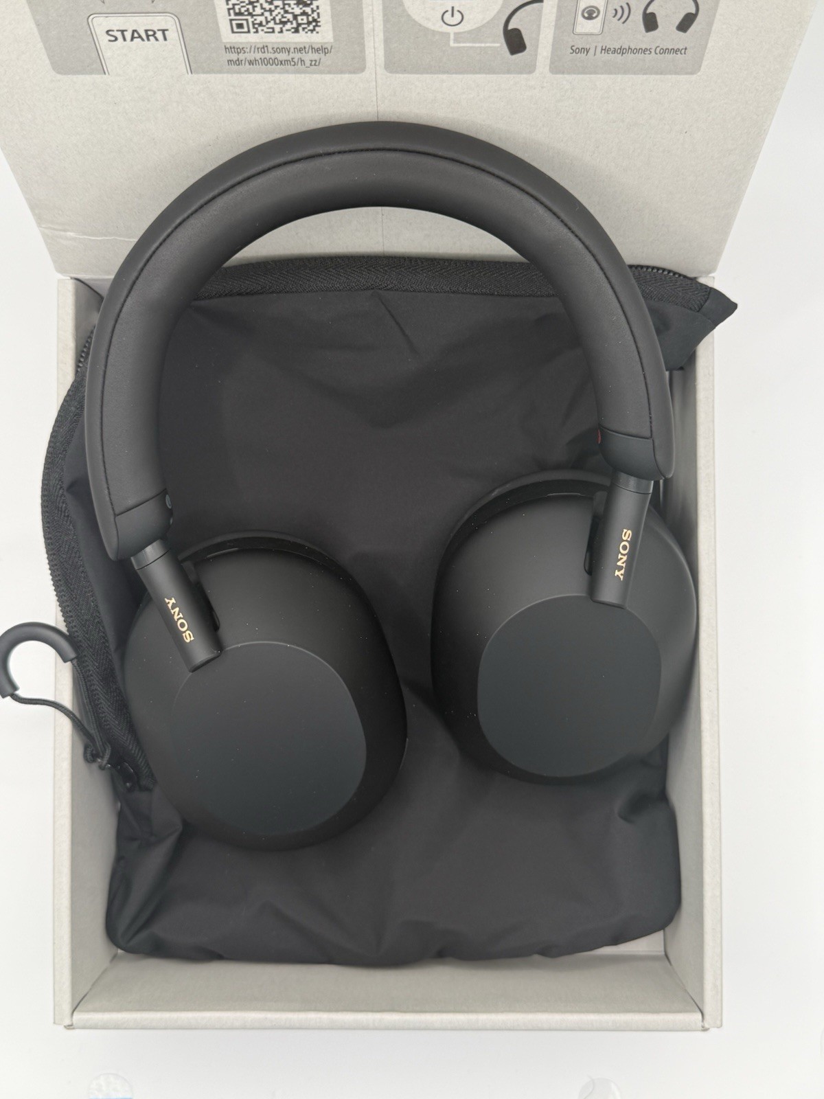 Sony WH-1000XM5 Wireless Noise Canceling Headphones – Black – Open Box