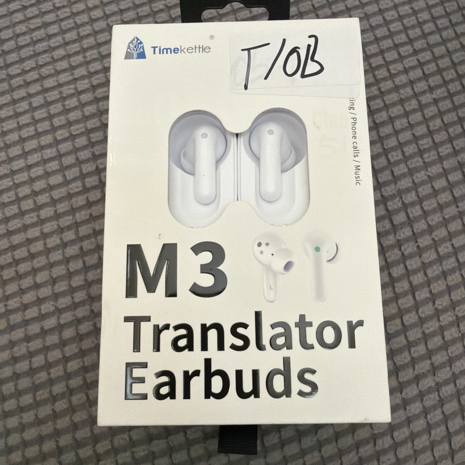 Timekettele Wireless M3 Translator Earbuds W/Charging Case-phone Calls~Music.