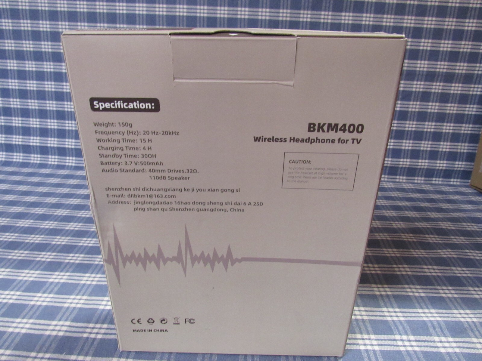 Tianfucen Wireless Headphones for TV BKM400 (New Open Box) FAST FREE SHIPPING.