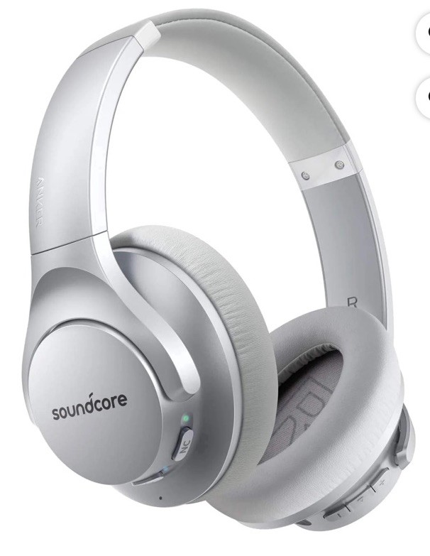 Soundcore Anker Life Q20 Hybrid Active Noise Cancelling Wireless Bluetooth Silv.