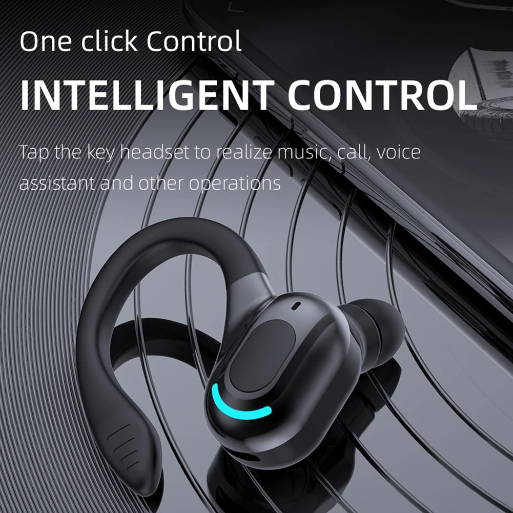 Bluetooth 5.2 Headset Wireless Earbuds Earphones Stereo Headphones Ear Hook Lot