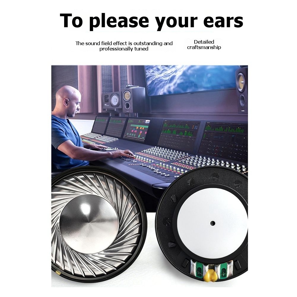 Over Ear Headphone Speakers 40MM Speaker Unit 32 Ohm Titanium Diaphragm6451