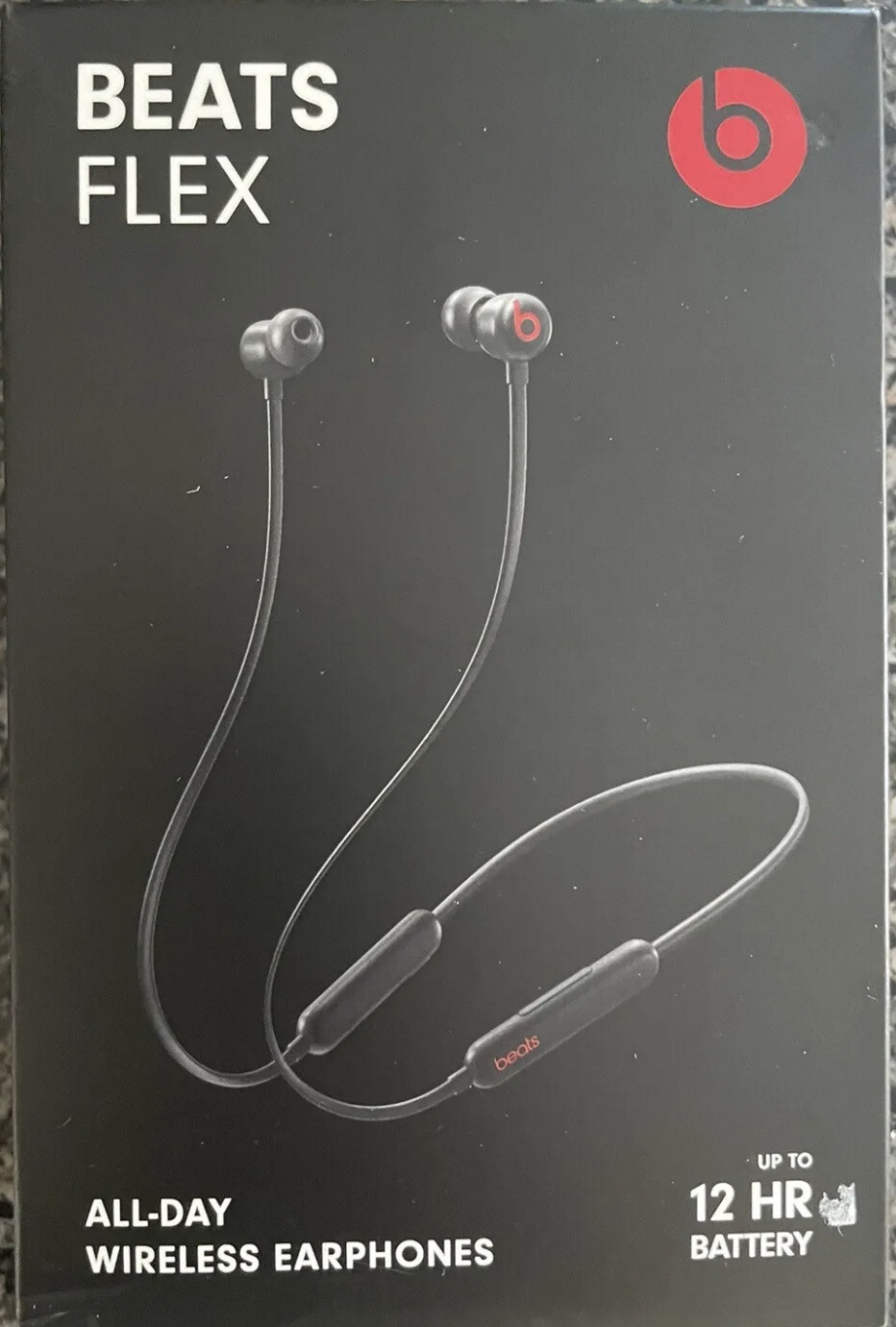 APPLE BEATS FLEX ALL DAY WIRELESS EARPHONES COLOR: BLACK MYMC2LLA GENUINE