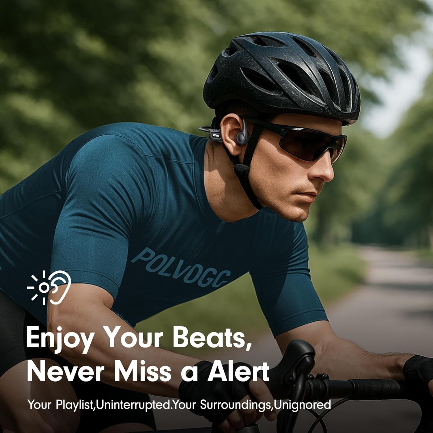 Auriculares de Conducción Ósea Bluetooth 5.4 IP56 8H para Deportes. Nuevo