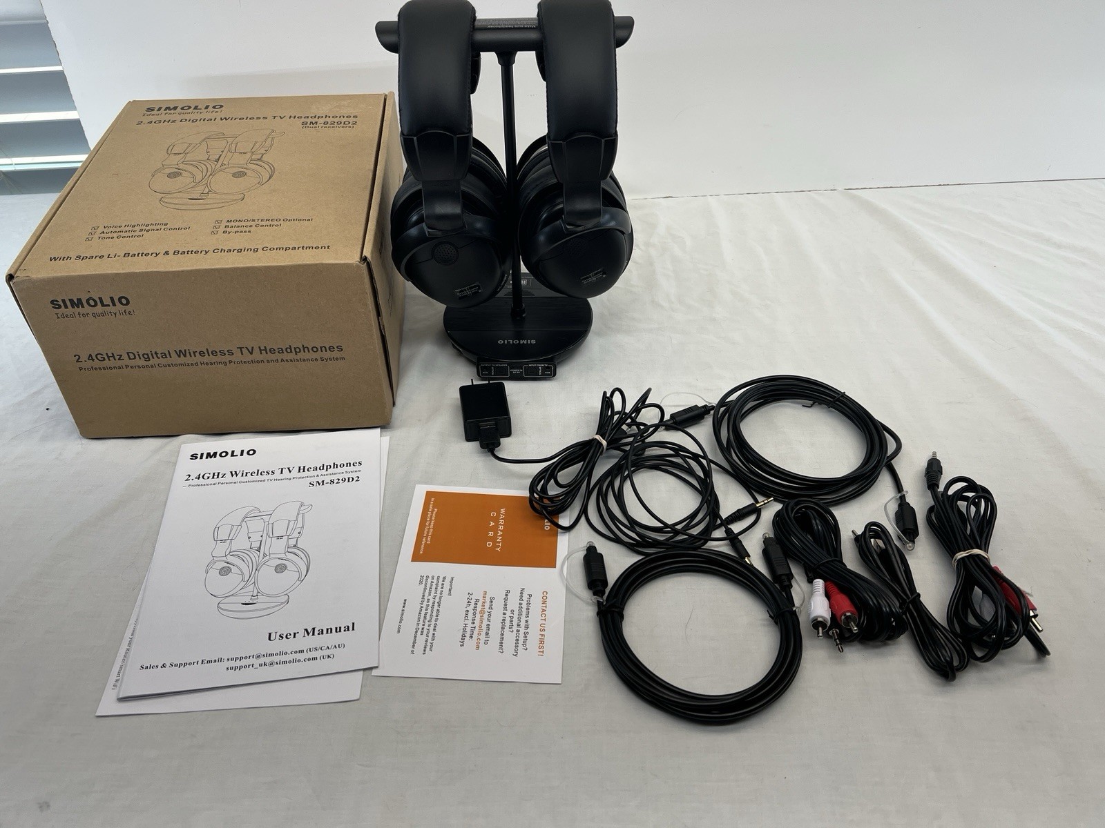2.4 GHz Simolio Digital Wireless TV 2 Headset SM-829D2
