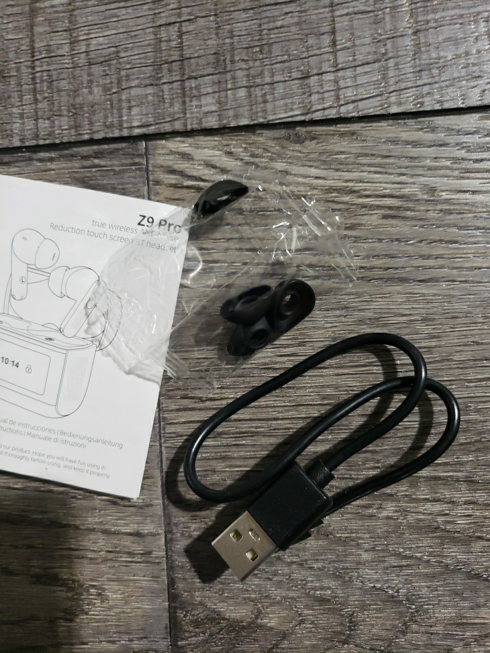 ZYHKON Z9 Pro Wireless Earbuds w/ Touch Screen, Transparency Mode, IPX7 Earphone
