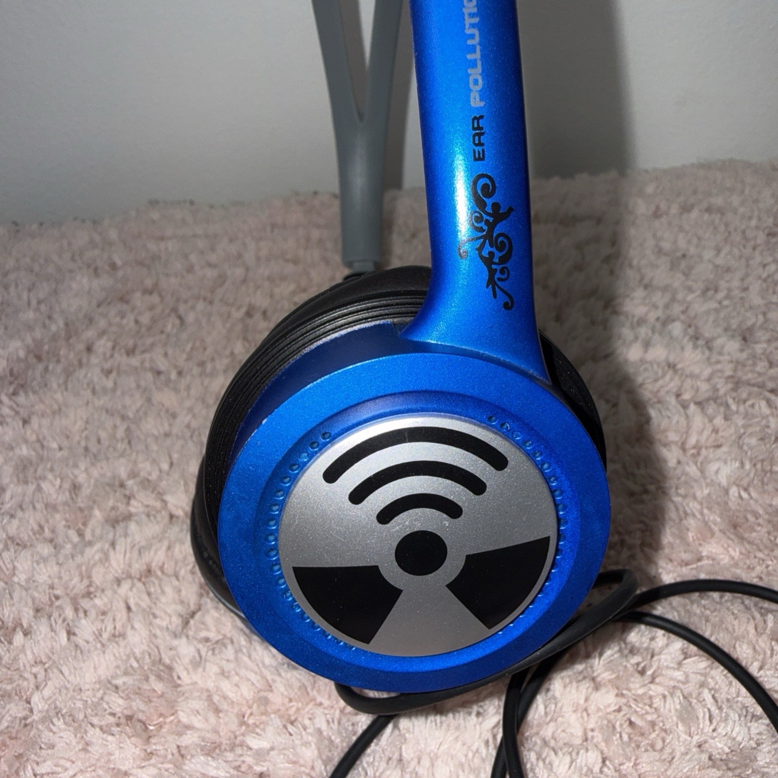 iFrogz Ear Pollution Wired Headphones with 3.5mm Jack Blue Tested Work