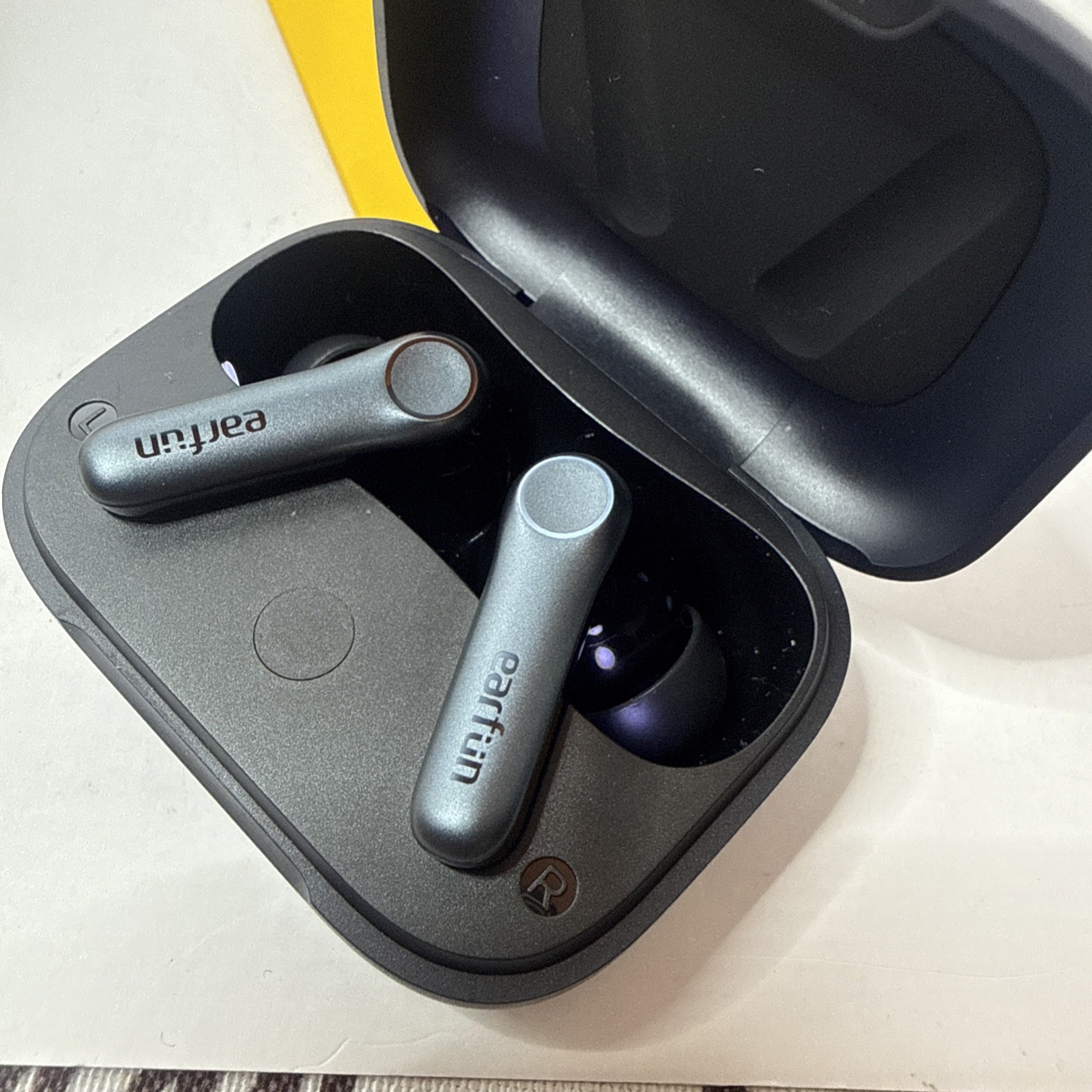 EarFun Air Pro 4 Ultra Active Noise Cancelling Wireless Earbuds W/ Case Black