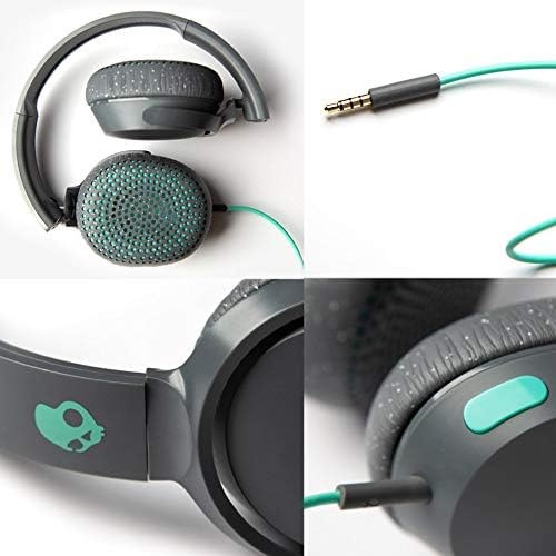 Skullcandy Riff On-Ear Wired Headphones, Convenient for Travel with 3.5mm AUX…
