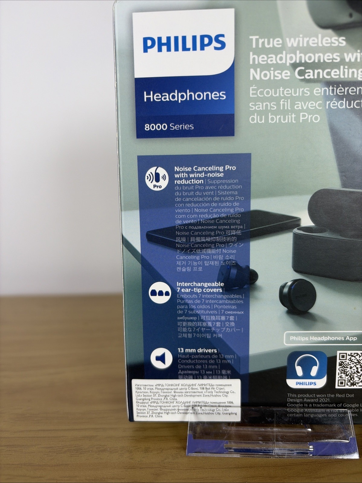 Philips TAT8506 Noise-Canceling True Wireless In-Ear Headphones – Black