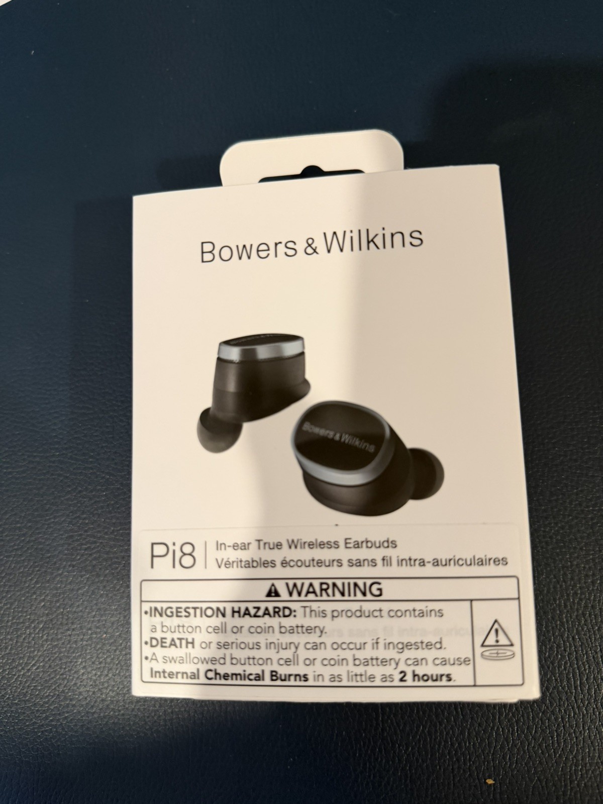 Bowers & Wilkins Pi8 ANC In-Ear True Wireless Earbuds Anthracite Black