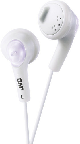 JVC HA-F160-W-K Gumy EarBud Headphones (Coconut White) [New Headphone] White,