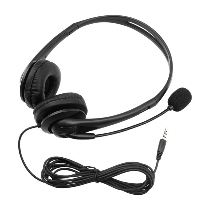 Comfortable Over Ear Headphones with 3.5mm Plug Corded for Music Calls Study