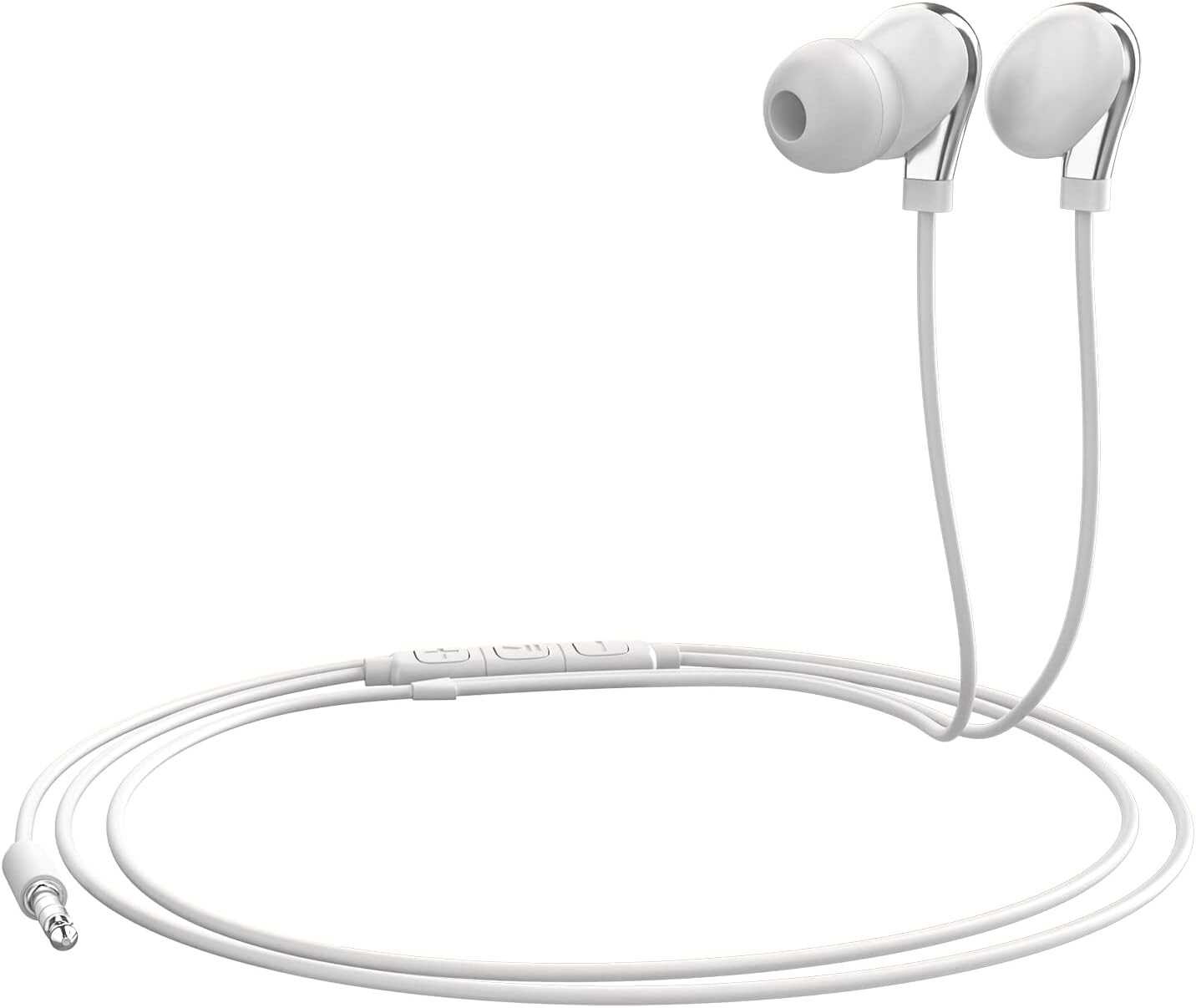3.5mm Stereo Earbuds in-Ear Headphones Wired in line Microphone Volume Control