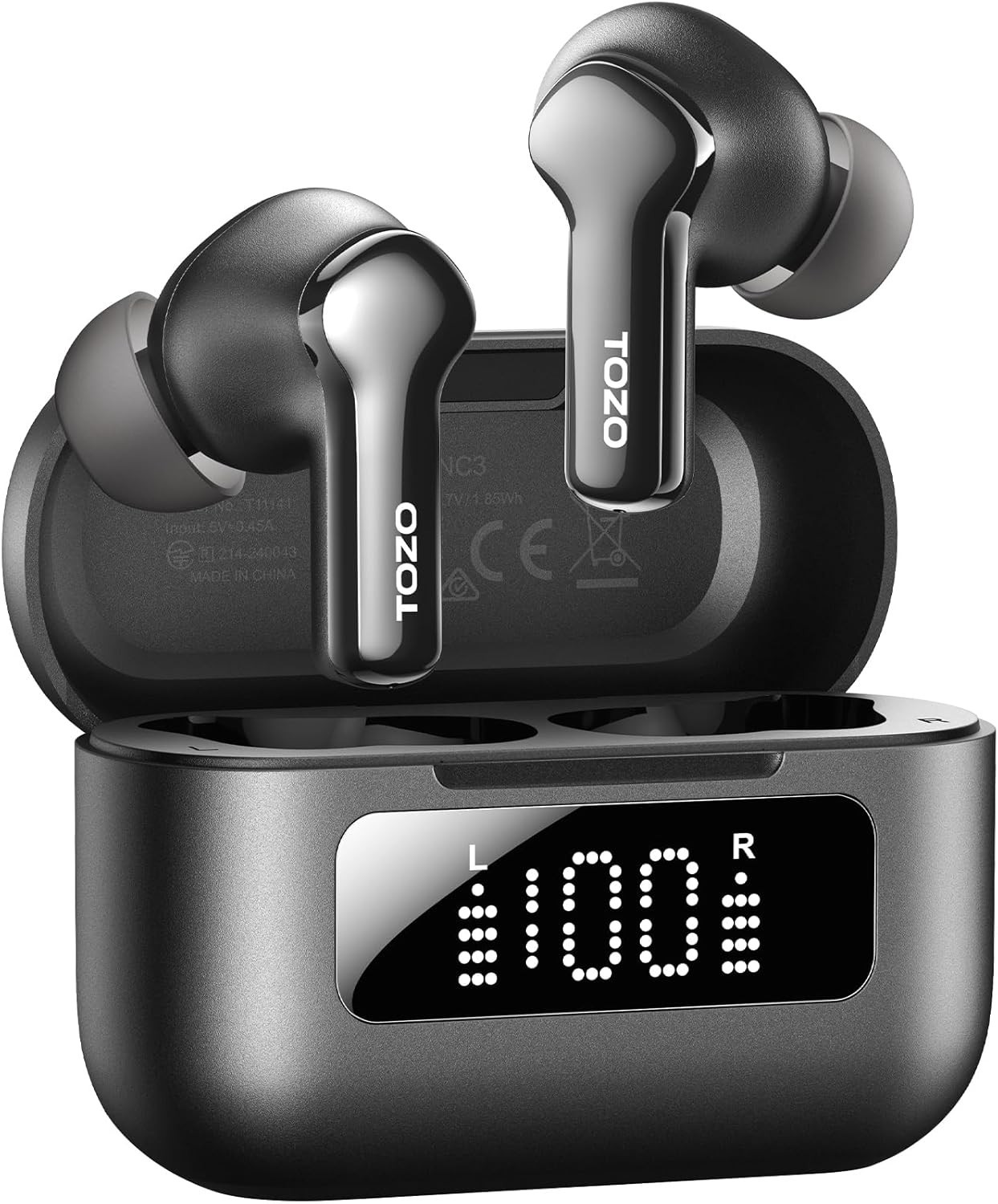 68-Hour ANC Wireless Earbuds with 6 Mics & Waterproof Design for All-Day Use
