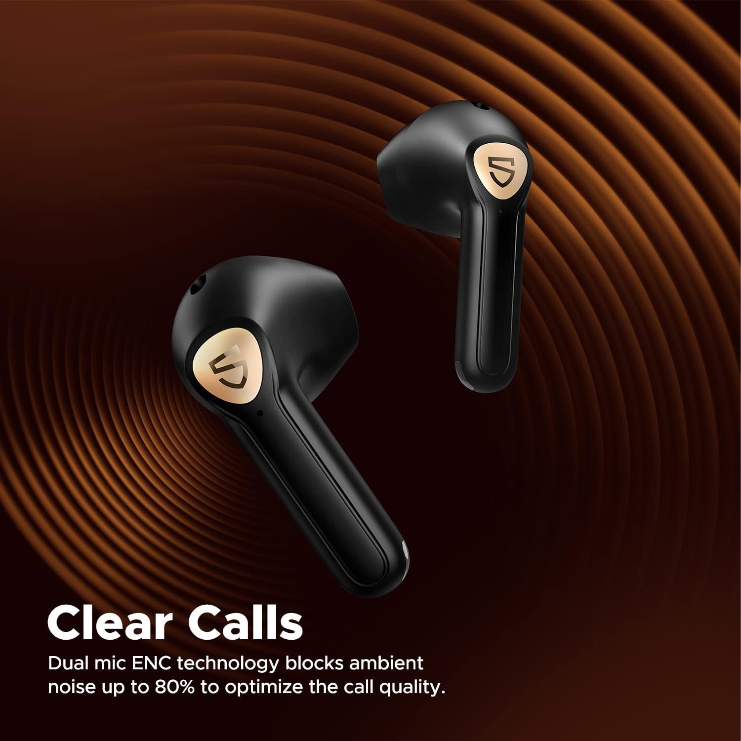 ? SOUNDPEATS Air3 Deluxe HS Hi‑Res LDAC Semi‑In‑Ear Earbuds 20H ENC – Black