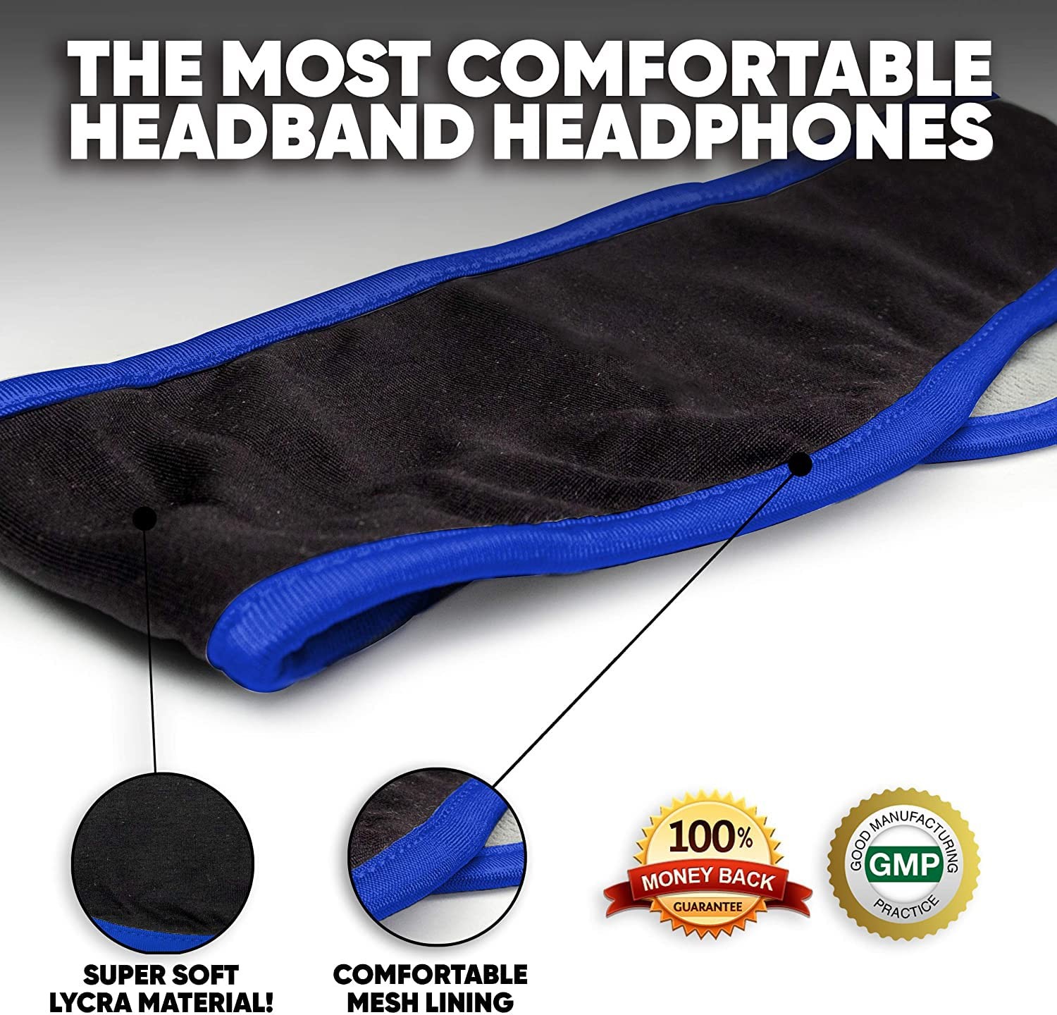 CozyPhones Sleep Headphones – Over Ear from Ultra One-size, Blue