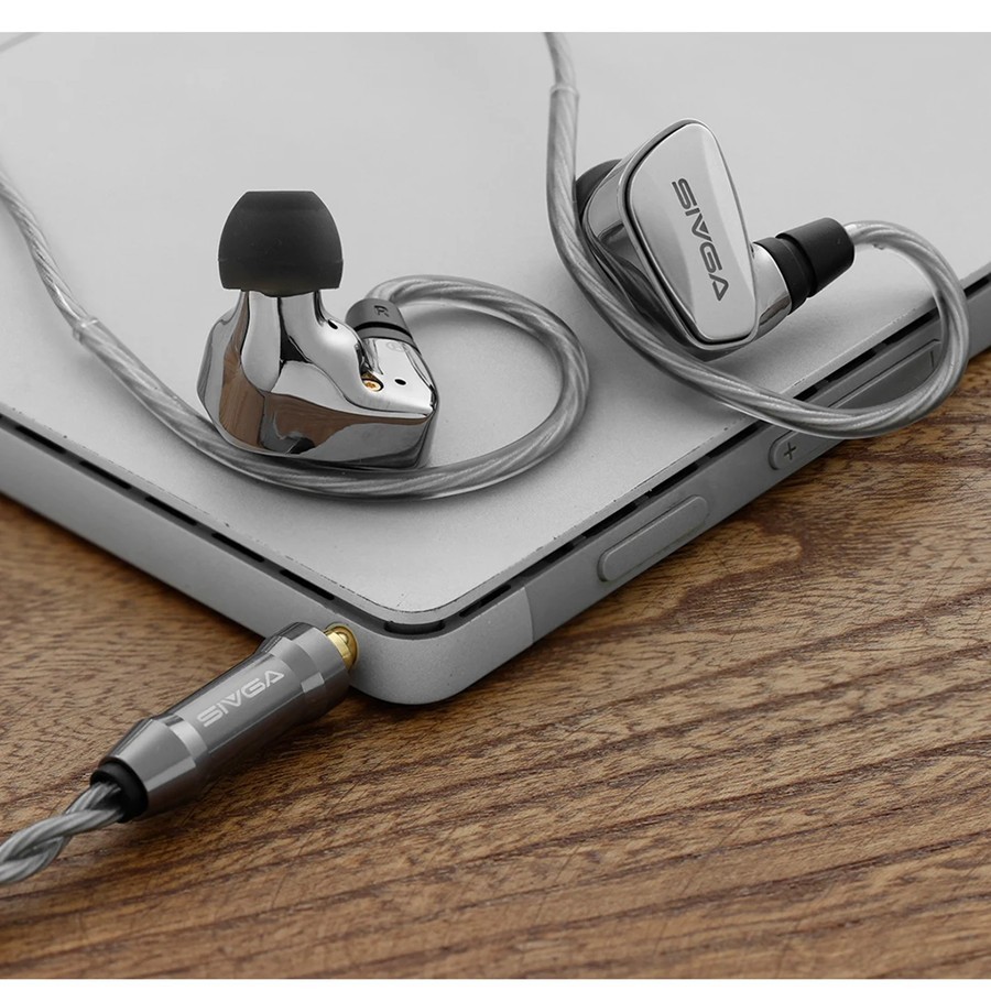 SIVGA SM100 10mm Dual-Chamber Dynamic Driver In-Ear Wired Earphones