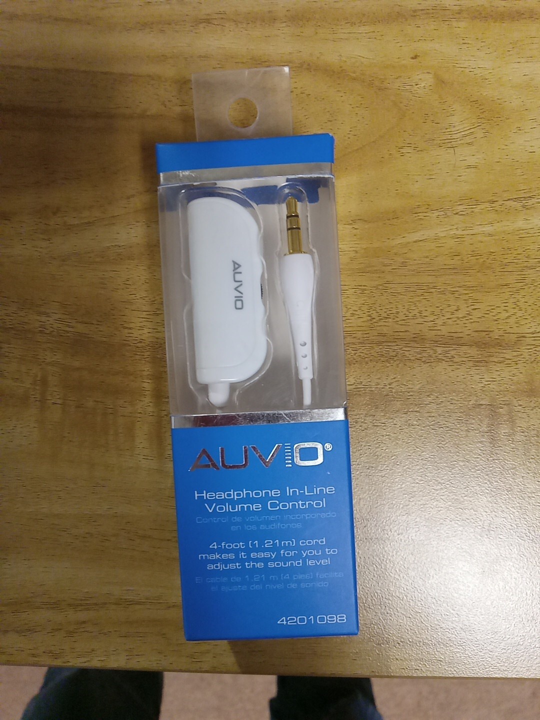 Auvio Headphone In-Line Volume Control – White