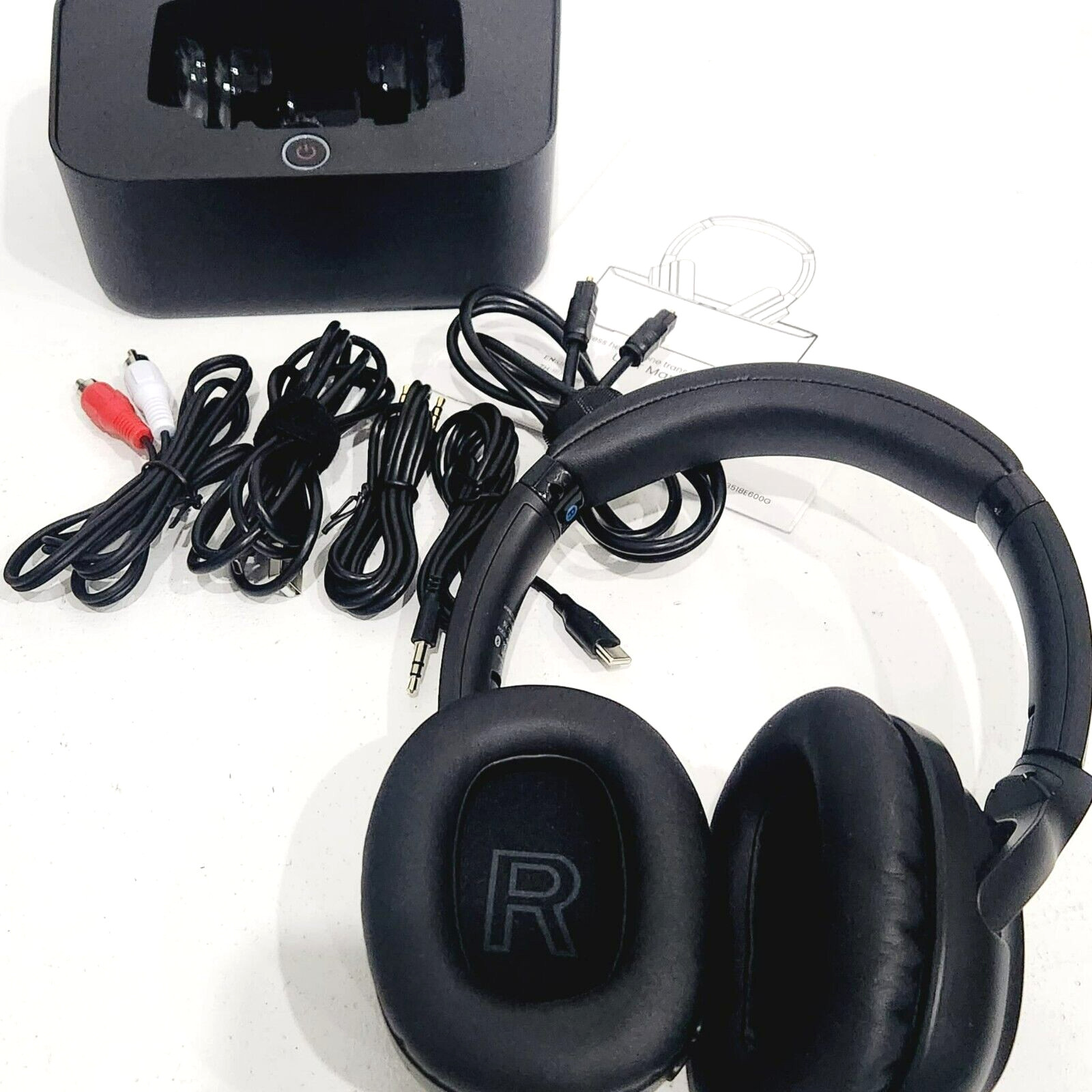 Bluetooth 5.2 Wireless Headphones for TV w/ Optical Digital RCA AUX USB Input
