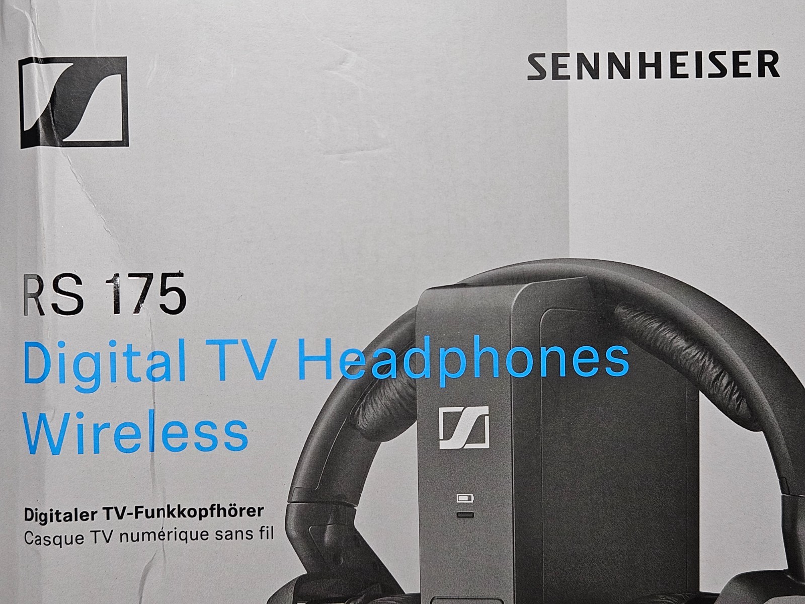 Sennehiser RS 175 Digital TV Headphones Wireless Noise Blocking – New & Sealed