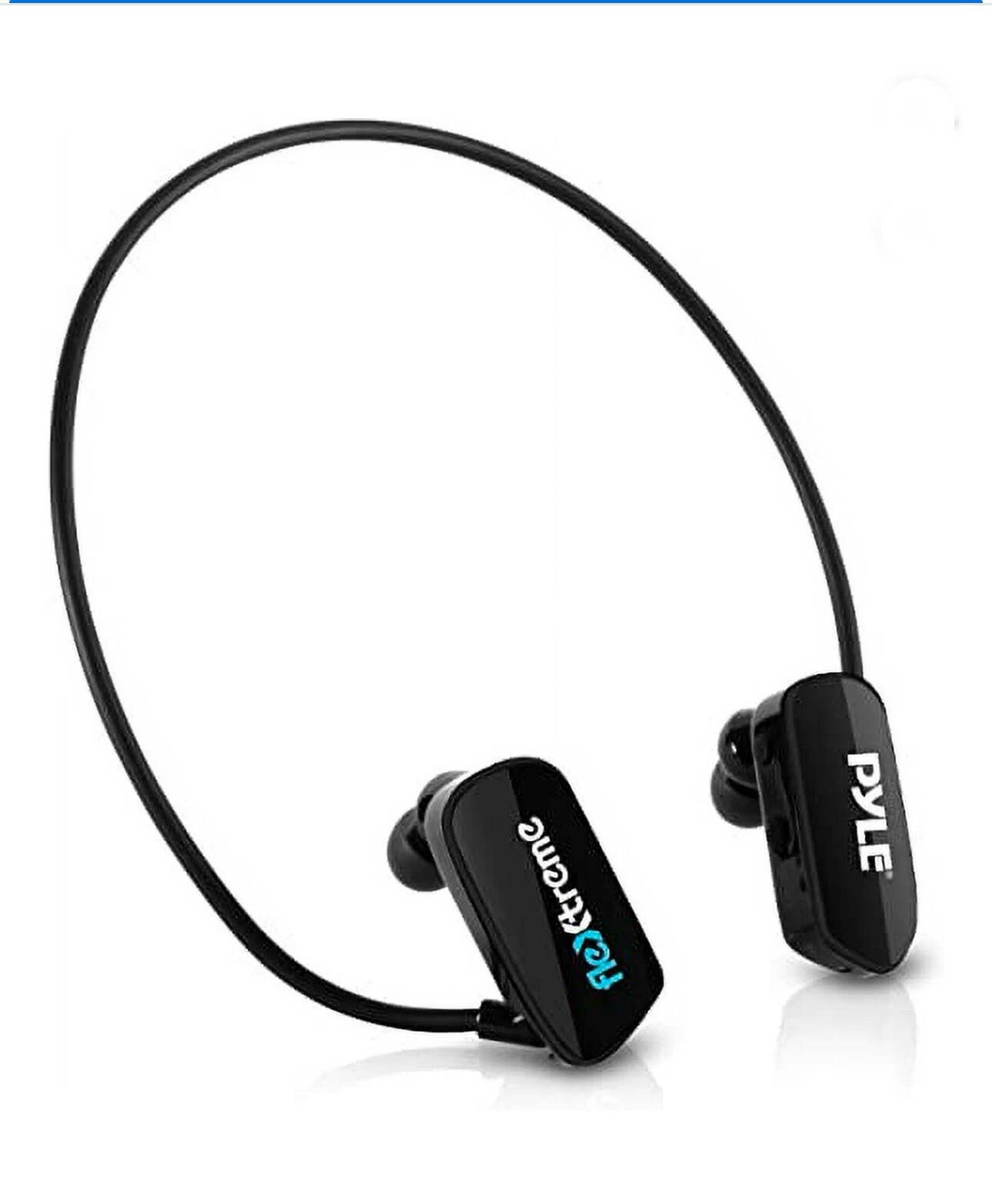 Pyle Flextreme Waterproof Bluetooth Rechargeable MP3 Player Headphones